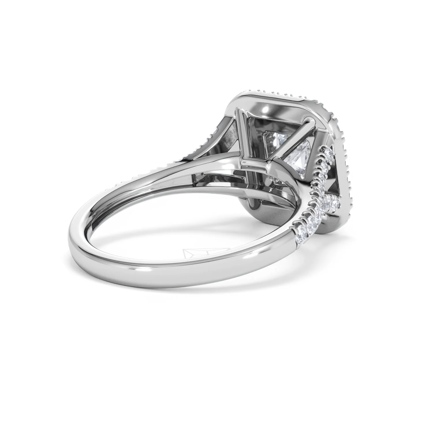 Cleopatra Lab Diamond Halo Engagement Ring 18K White Gold 1.85ct F/VS1 - Image 38