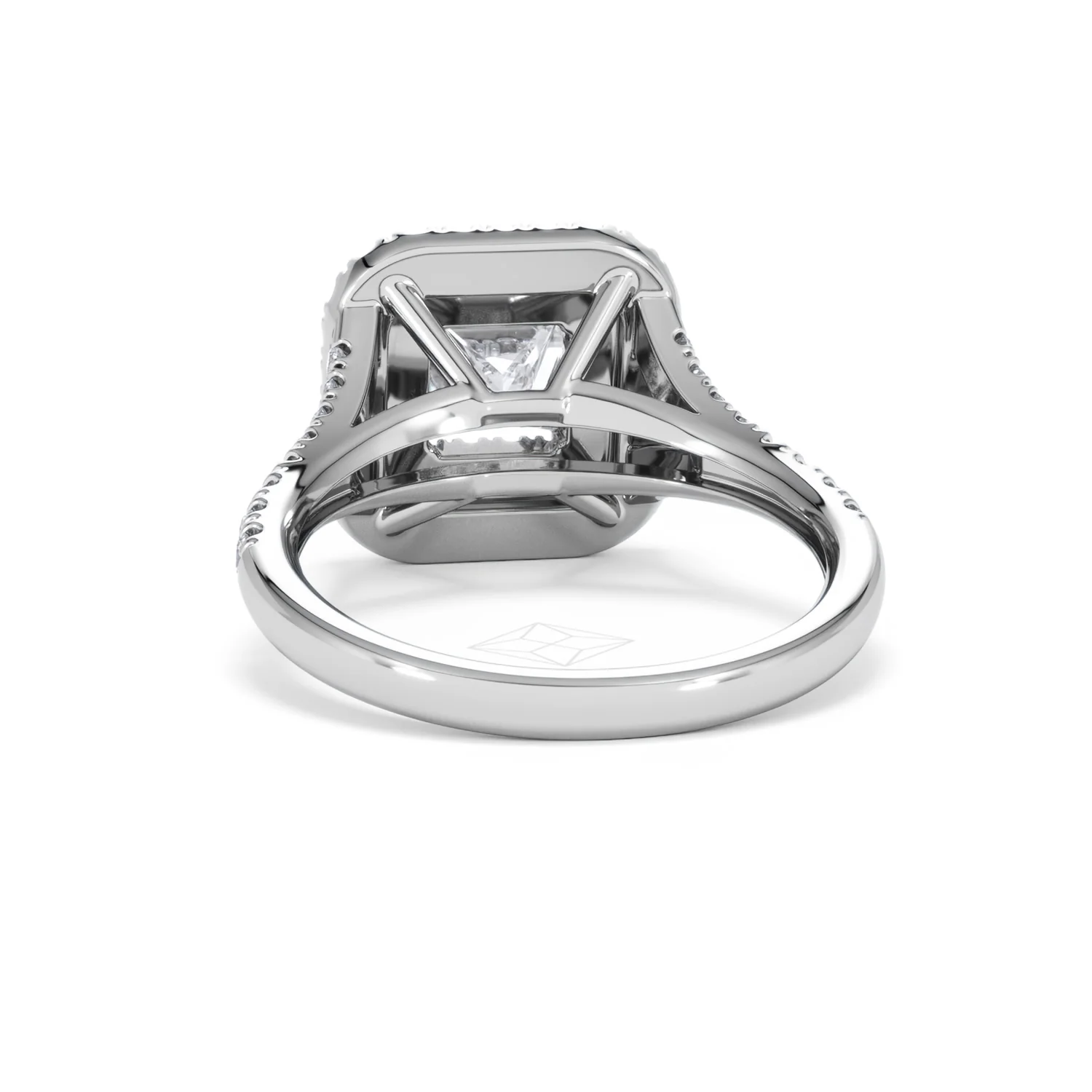 Cleopatra Lab Diamond Halo Engagement Ring 18K White Gold 1.85ct F/VS1 - Image 49
