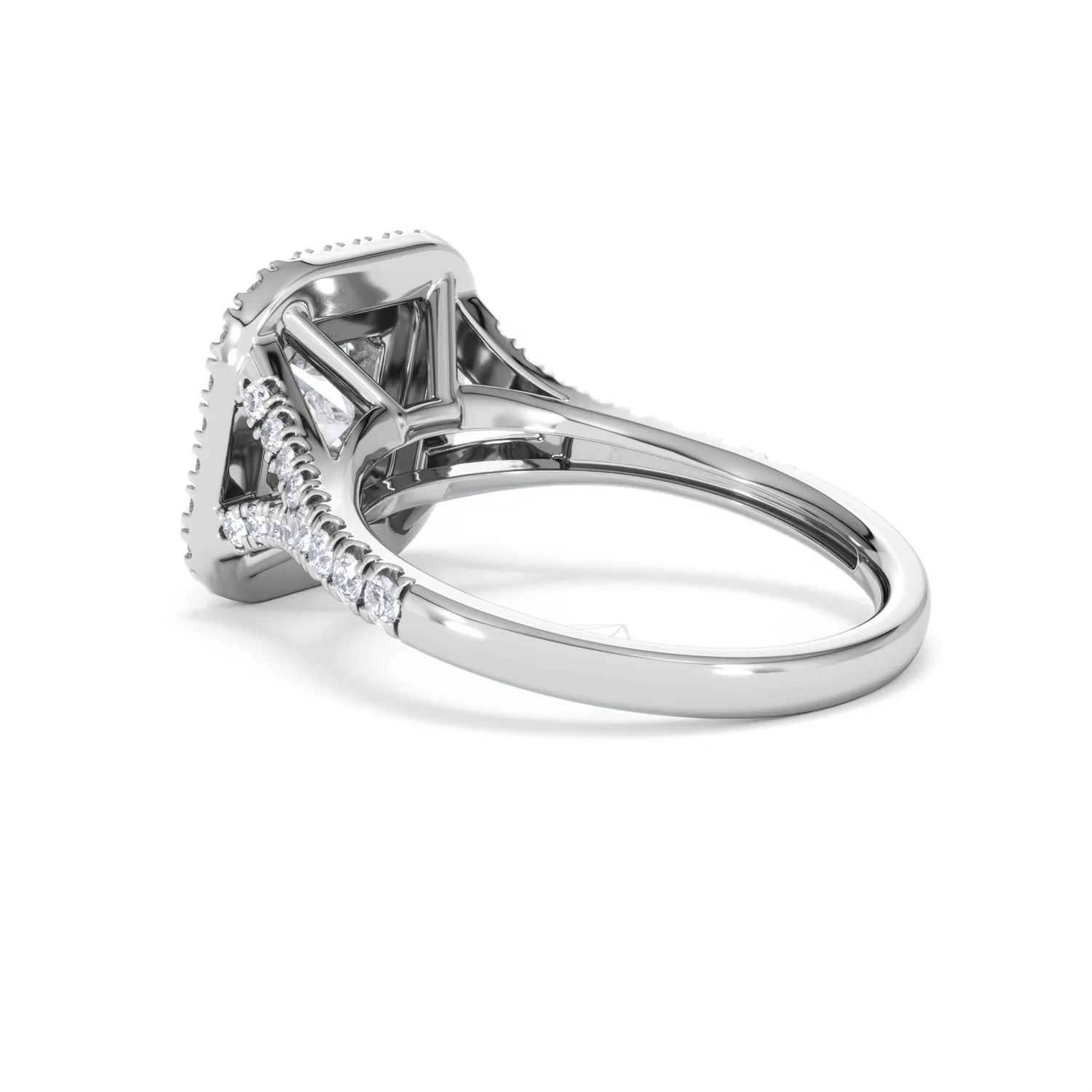Cleopatra Lab Diamond Halo Engagement Ring 18K White Gold 1.85ct F/VS1 - Image 58