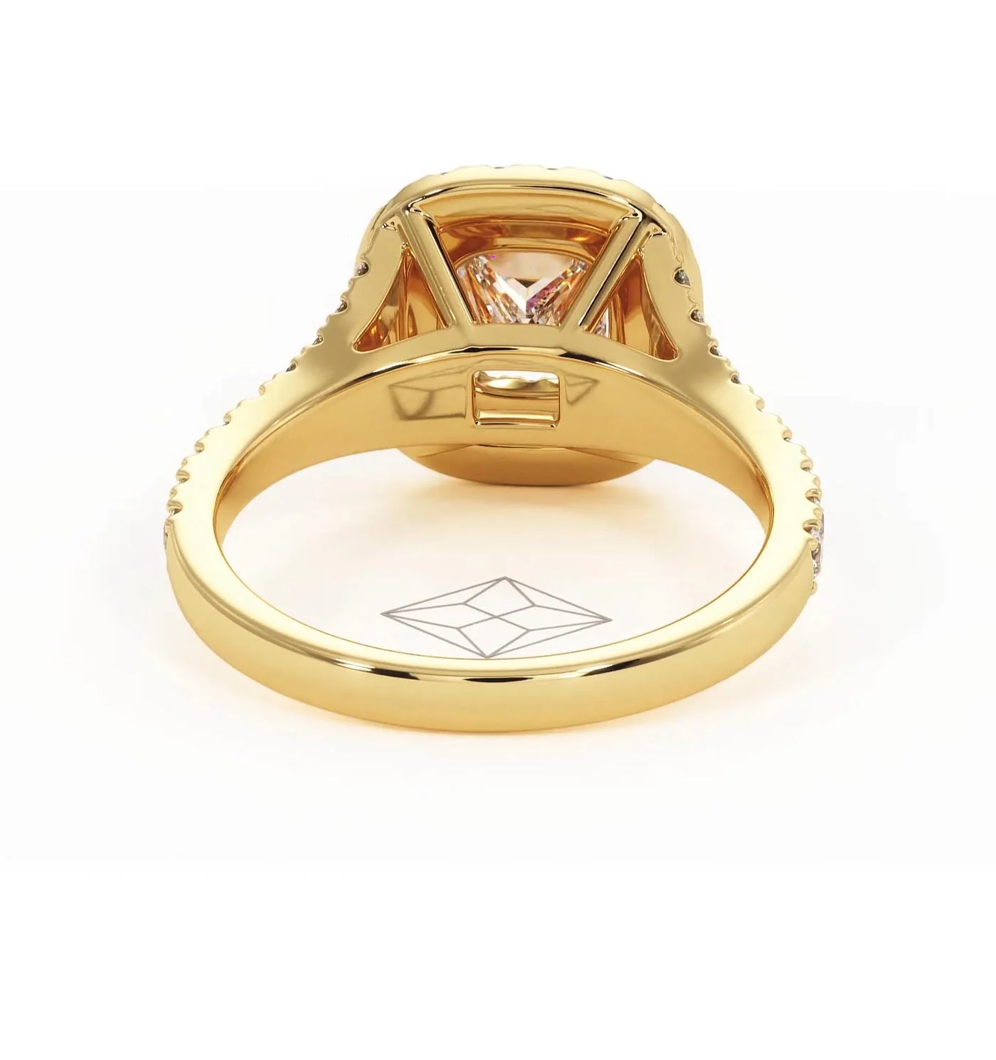 Cleopatra Lab Diamond Halo Engagement Ring in 18K Gold 1.20ct F/VS1 - Image 129