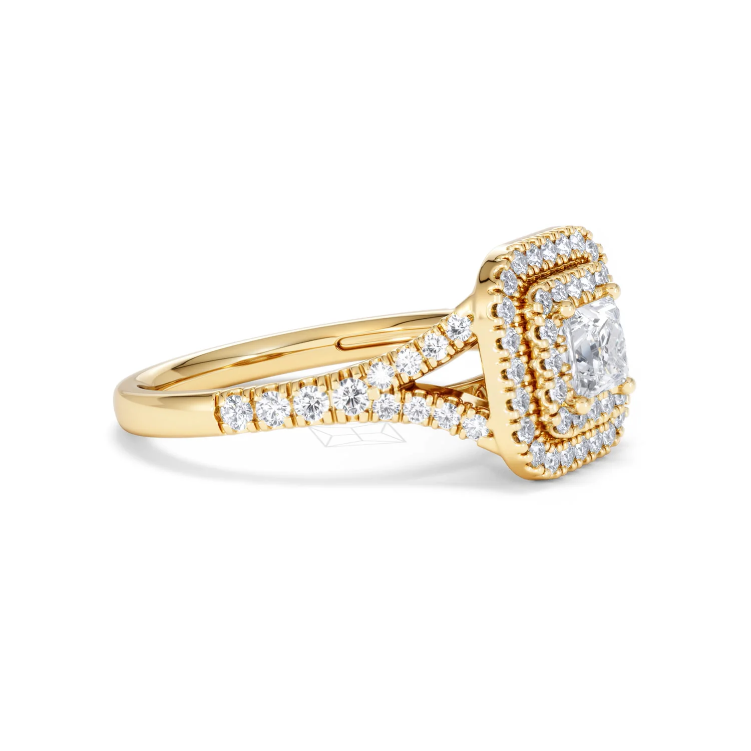 Cleopatra Lab Diamond Halo Engagement Ring in 18K Gold 1.20ct F/VS1 - Image 21
