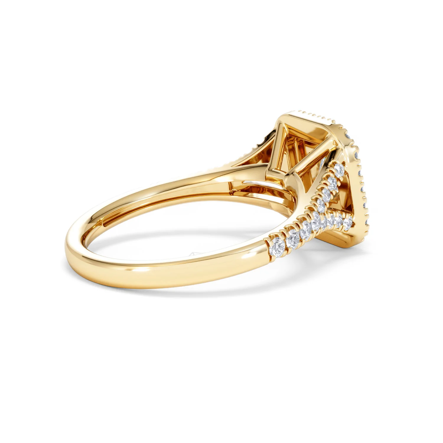 Cleopatra Lab Diamond Halo Engagement Ring in 18K Gold 1.20ct F/VS1 - Image 35