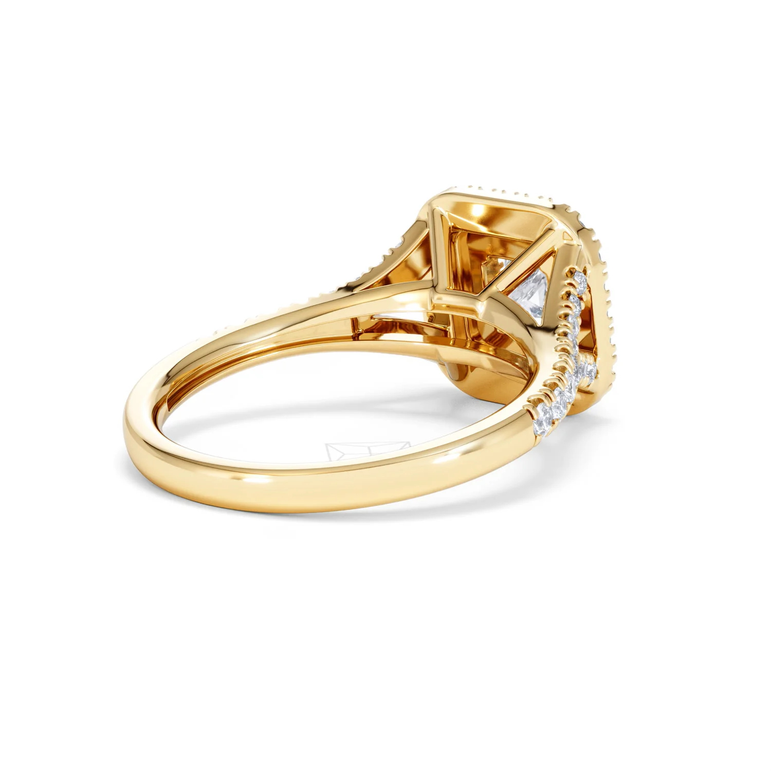 Cleopatra Lab Diamond Halo Engagement Ring in 18K Gold 1.20ct F/VS1 - Image 39