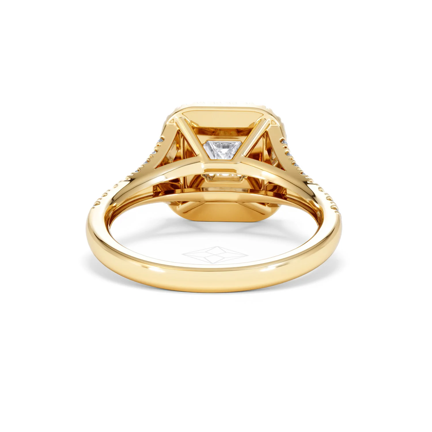Cleopatra Lab Diamond Halo Engagement Ring in 18K Gold 1.20ct F/VS1 - Image 47