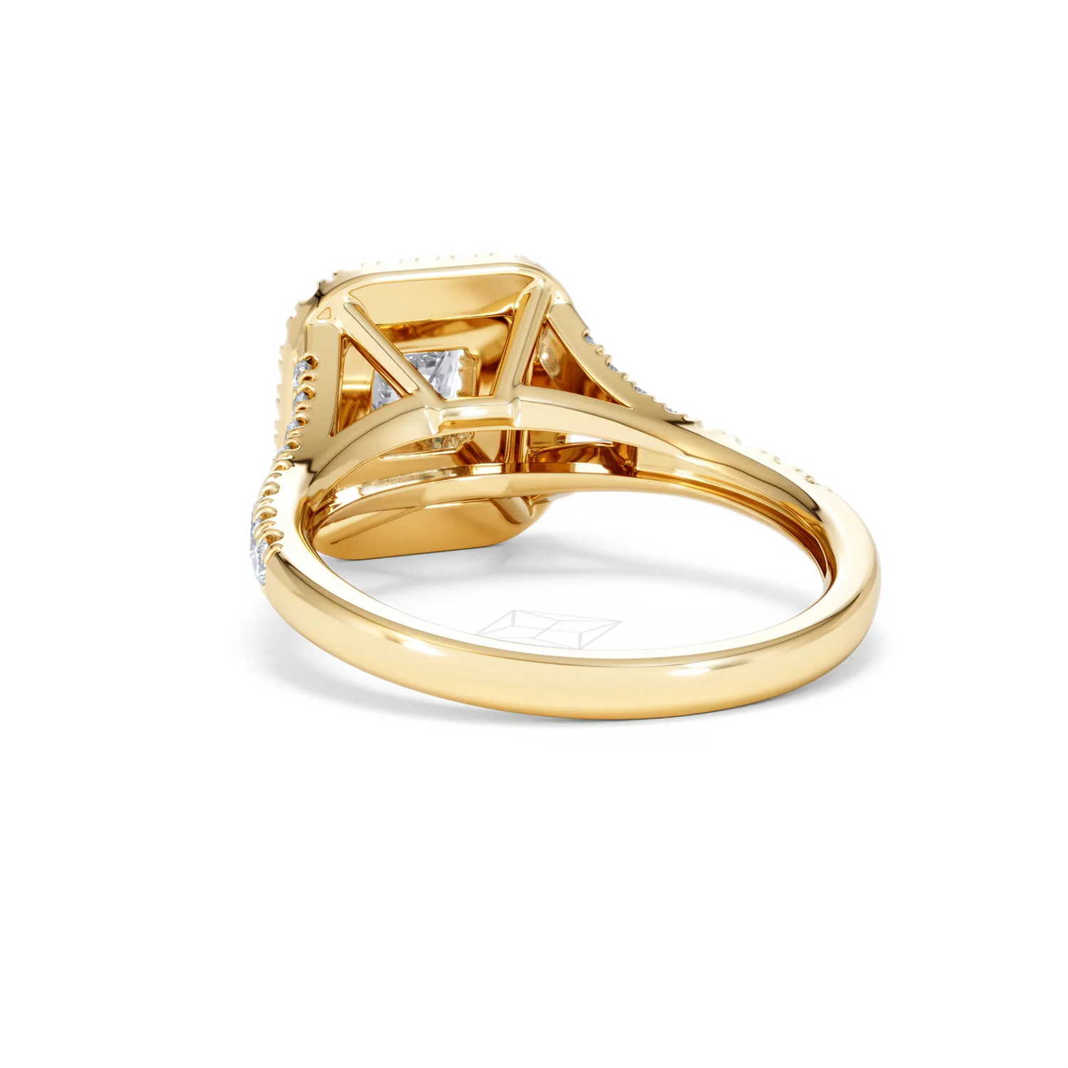 Cleopatra Lab Diamond Halo Engagement Ring in 18K Gold 1.20ct F/VS1 - Image 53