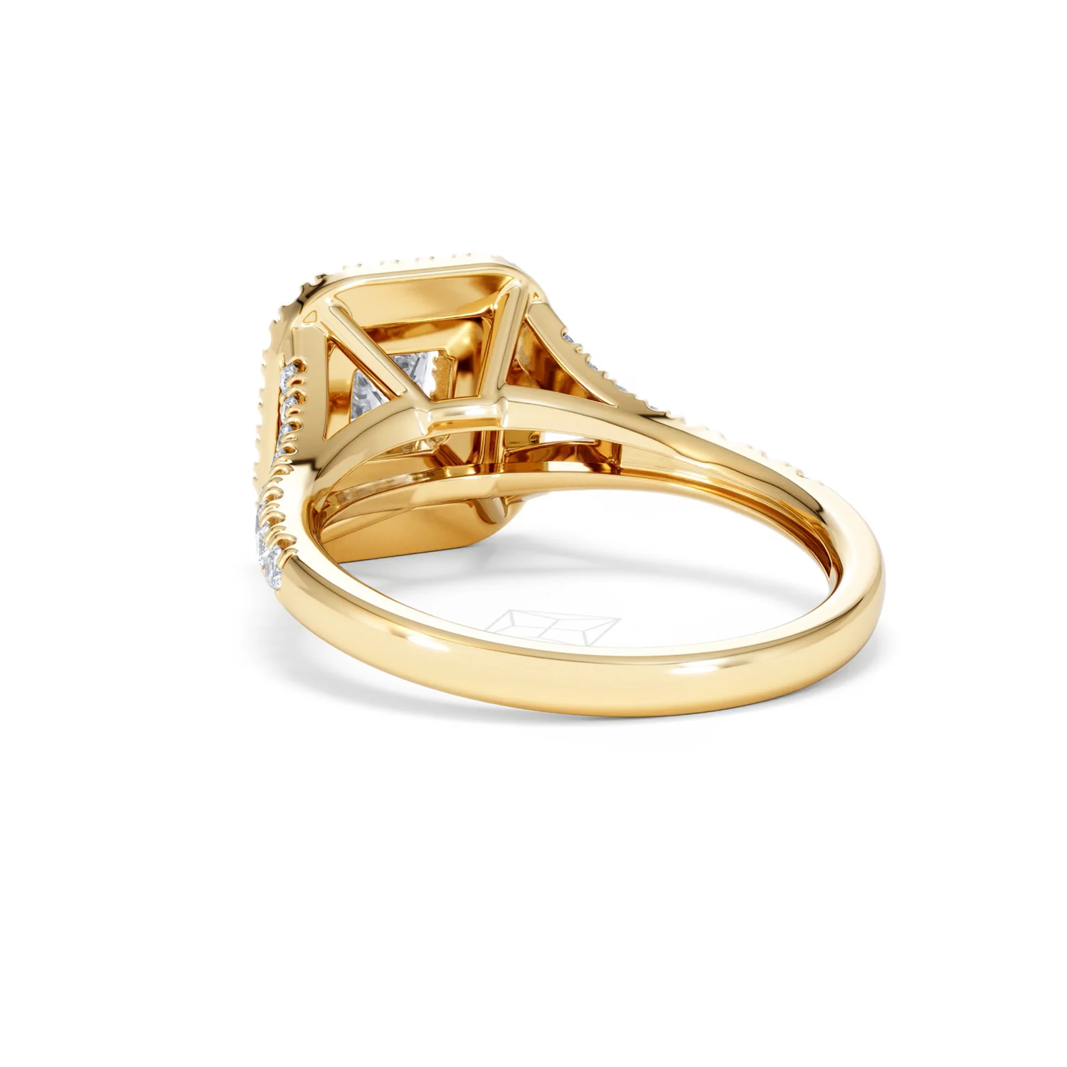 Cleopatra Lab Diamond Halo Engagement Ring in 18K Gold 1.20ct F/VS1 - Image 54