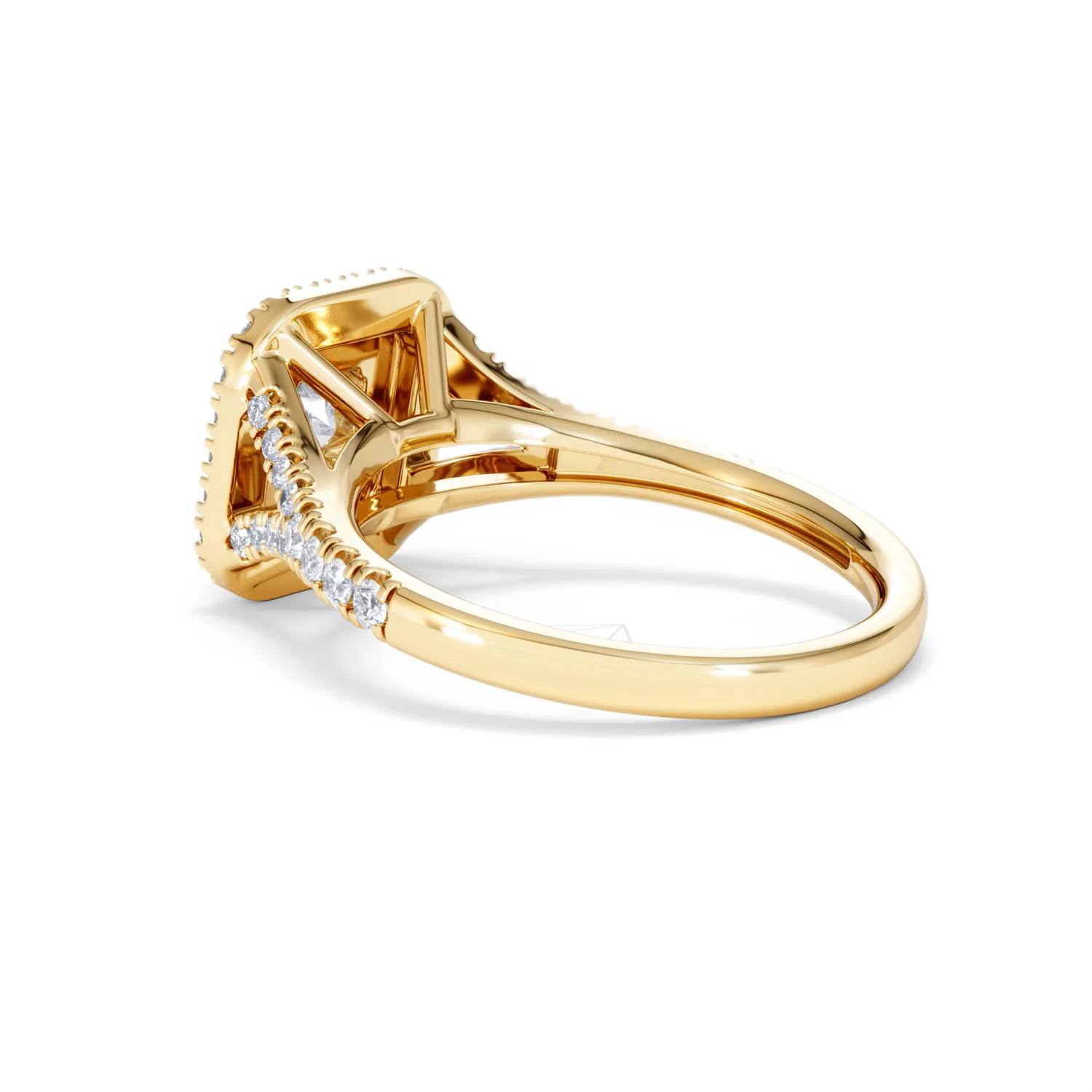 Cleopatra Lab Diamond Halo Engagement Ring in 18K Gold 1.20ct F/VS1 - Image 59