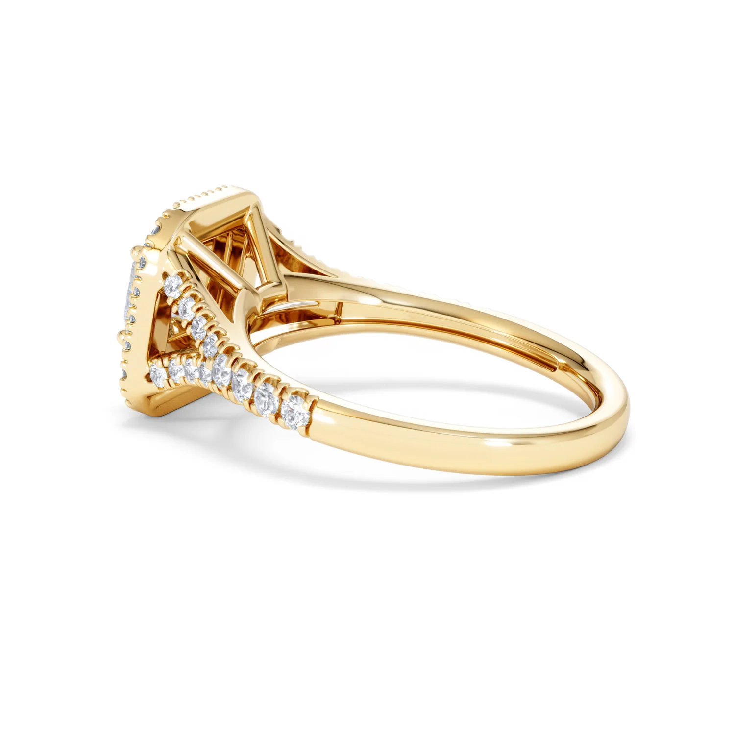 Cleopatra Lab Diamond Halo Engagement Ring in 18K Gold 1.20ct F/VS1 - Image 62