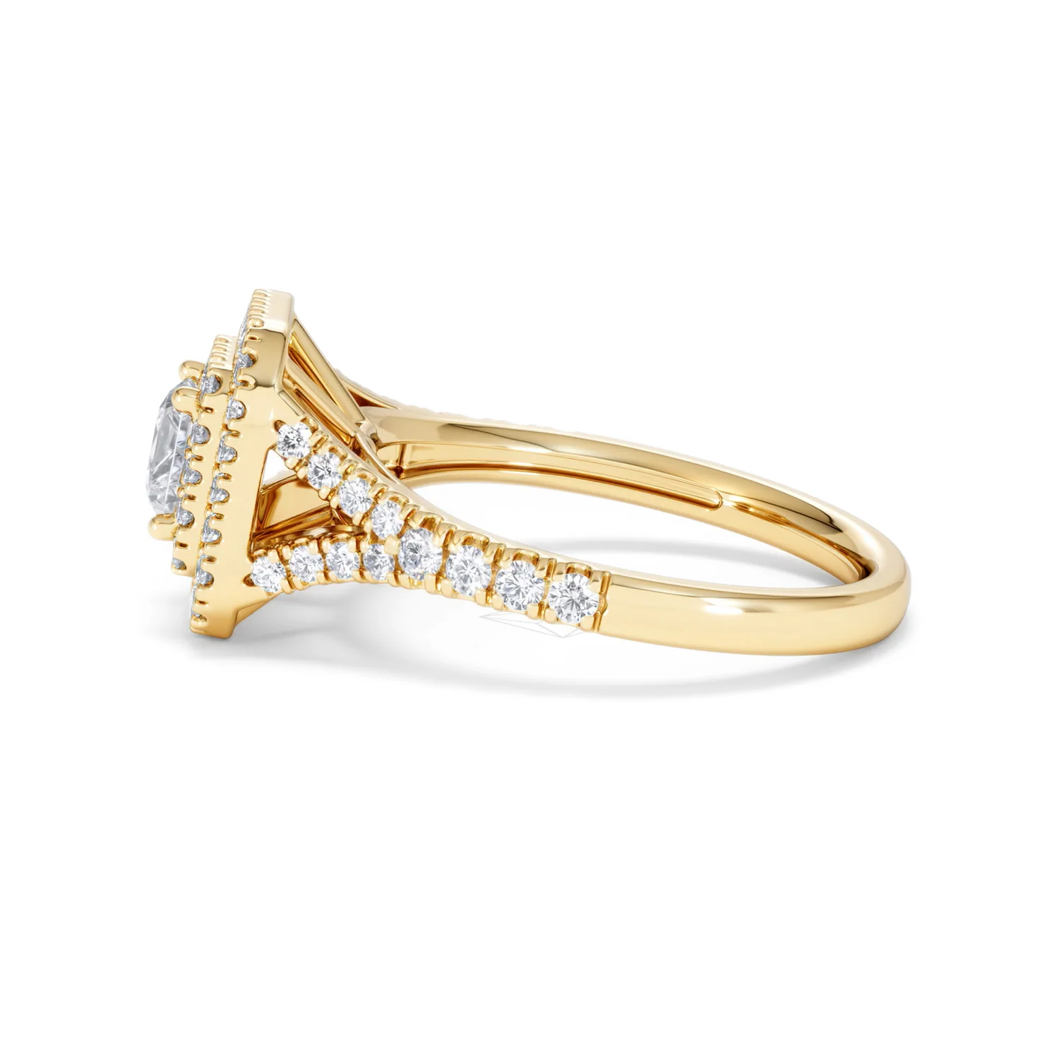 Cleopatra Lab Diamond Halo Engagement Ring in 18K Gold 1.20ct F/VS1 - Image 68