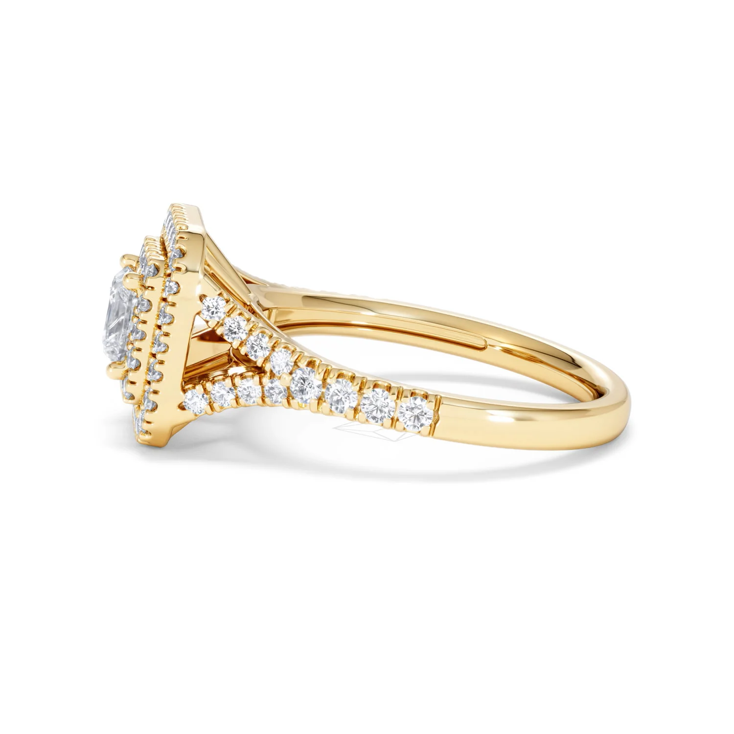 Cleopatra Lab Diamond Halo Engagement Ring in 18K Gold 1.20ct F/VS1 - Image 69