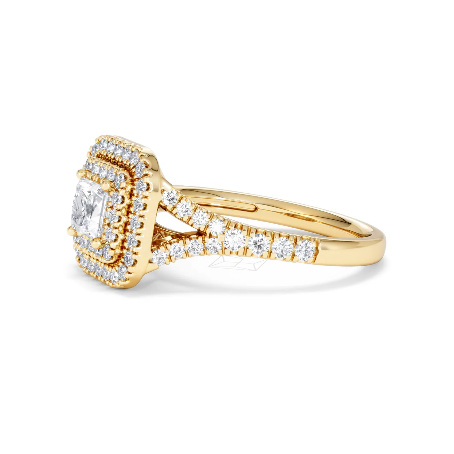 Cleopatra Lab Diamond Halo Engagement Ring in 18K Gold 1.20ct F/VS1 - Image 74