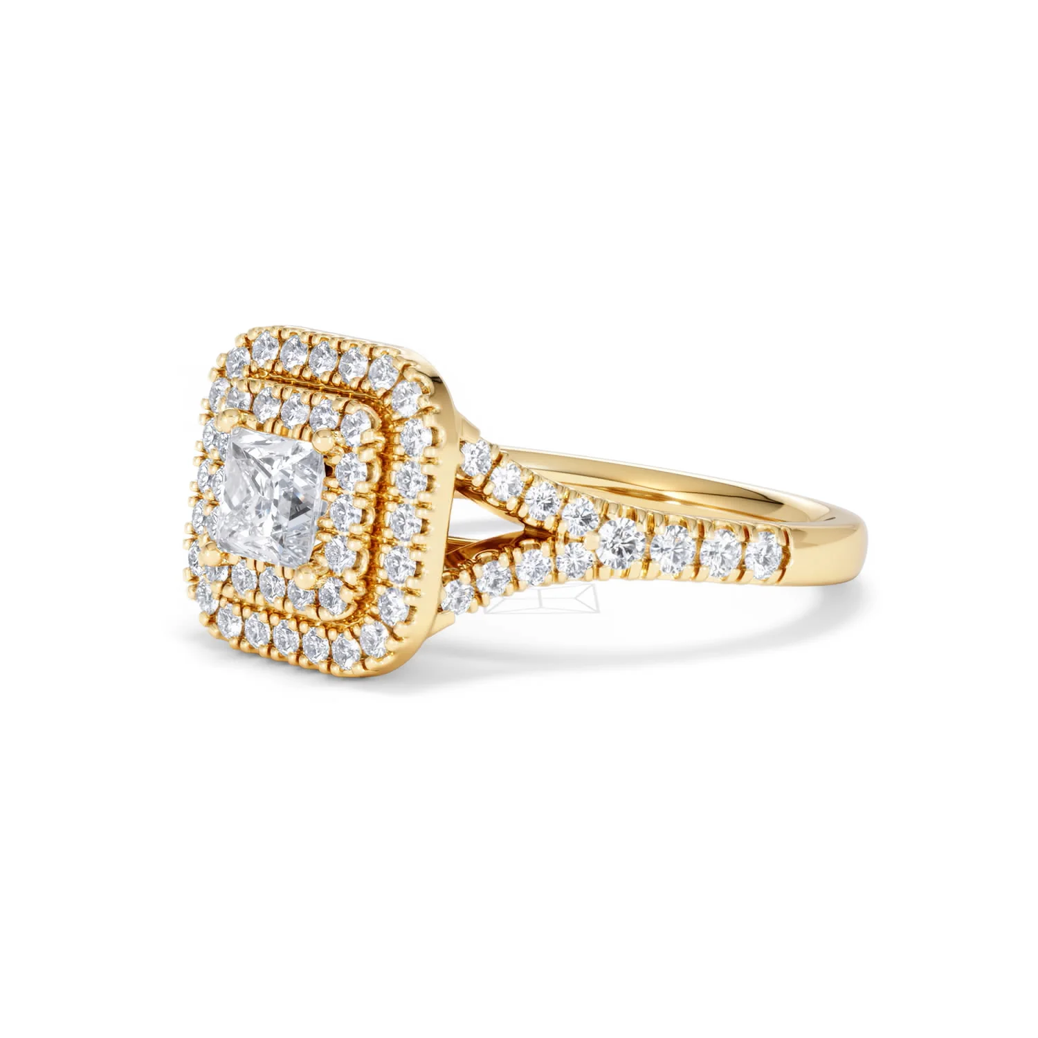 Cleopatra Lab Diamond Halo Engagement Ring in 18K Gold 1.20ct F/VS1 - Image 78