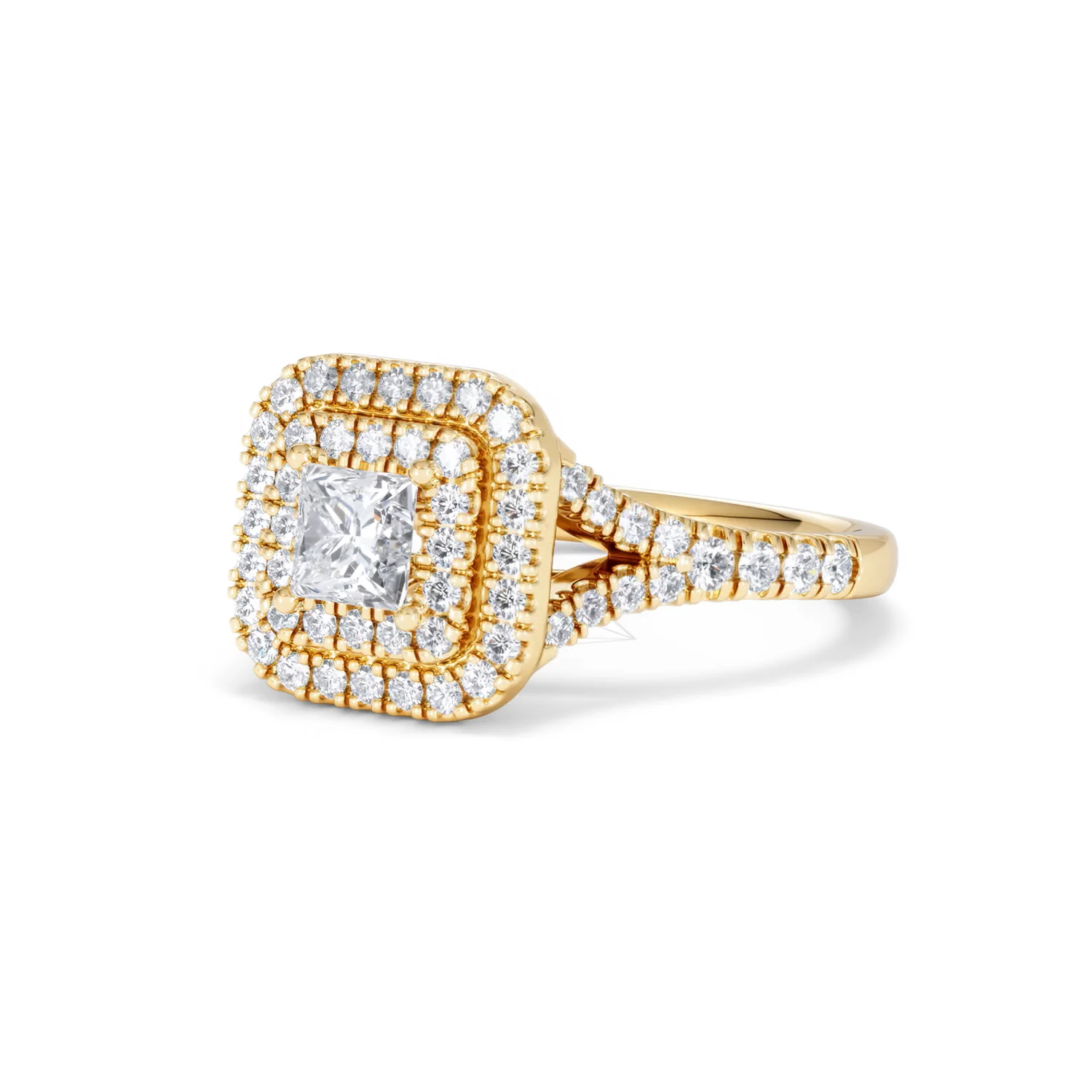 Cleopatra Lab Diamond Halo Engagement Ring in 18K Gold 1.20ct F/VS1 - Image 81