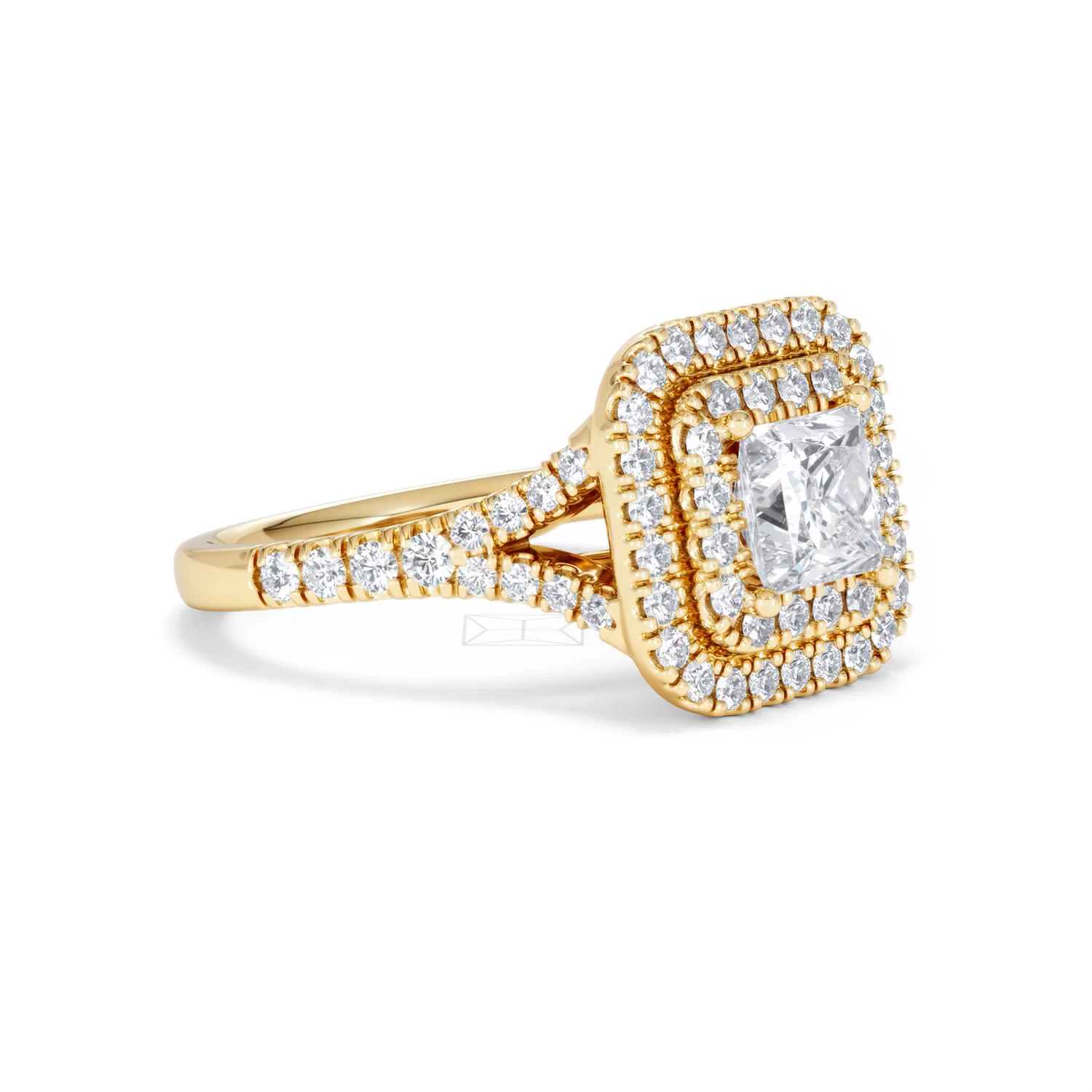 Cleopatra Lab Diamond Halo Engagement Ring in 18K Gold 1.85ct F/VS1 - Image 17
