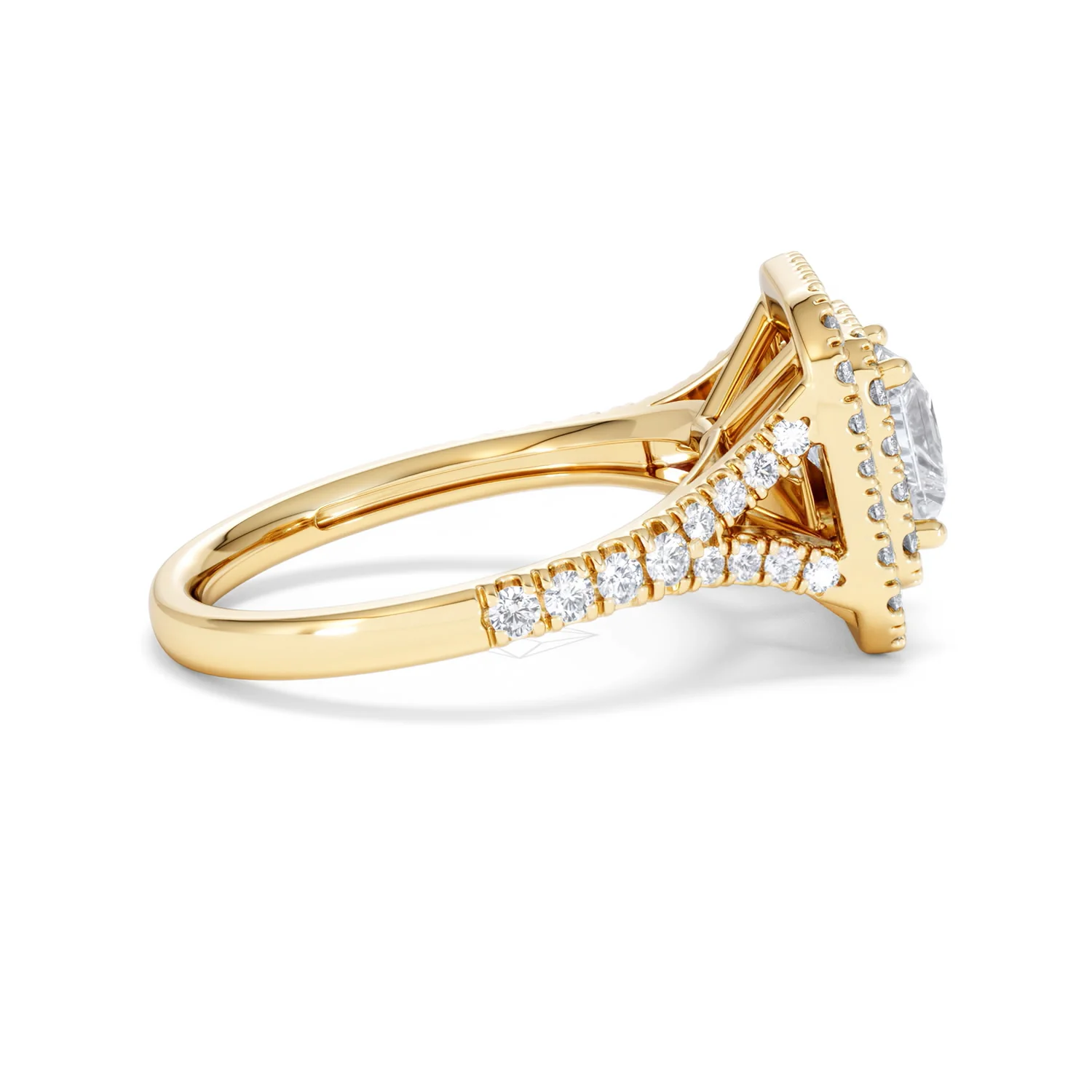 Cleopatra Lab Diamond Halo Engagement Ring in 18K Gold 1.85ct F/VS1 - Image 28