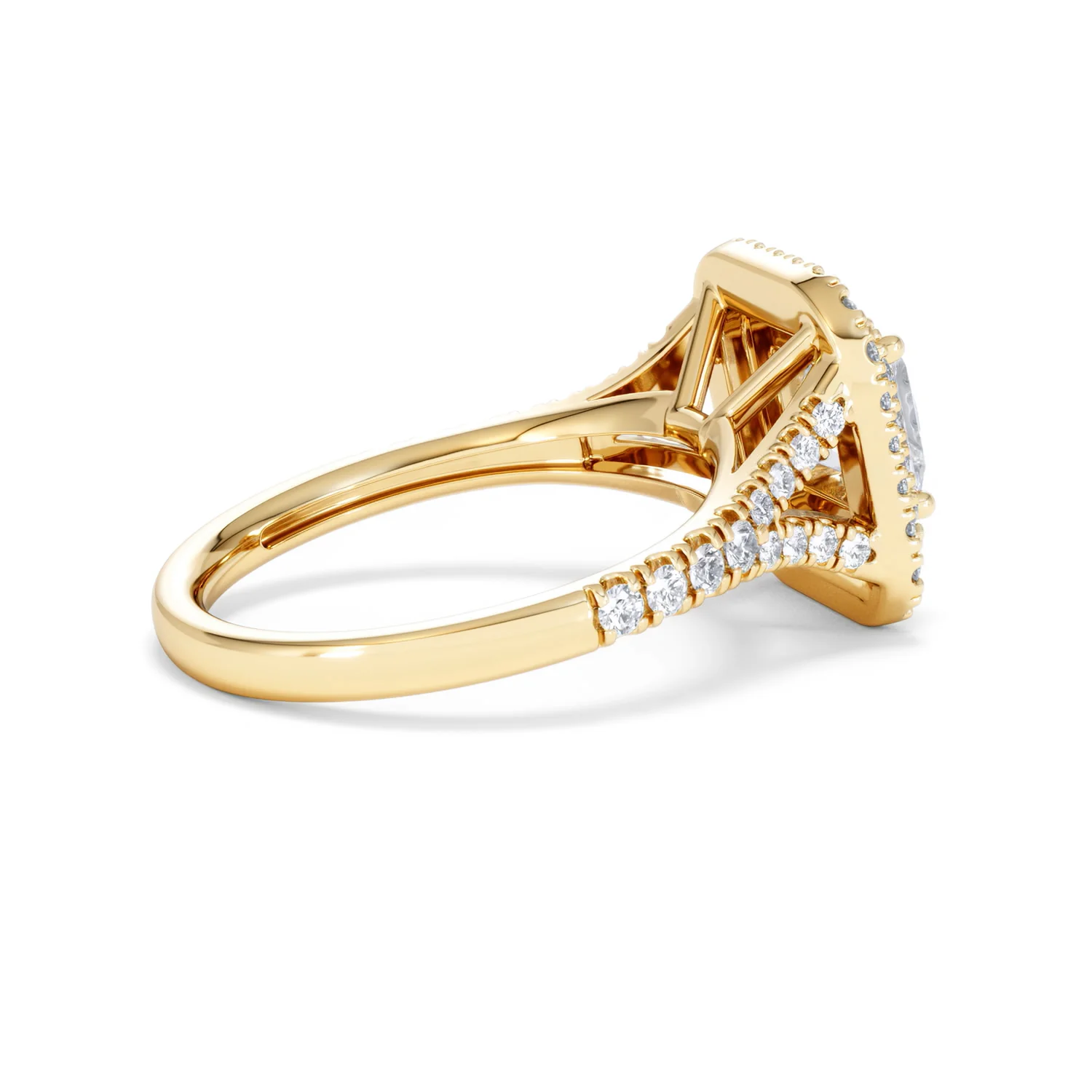 Cleopatra Lab Diamond Halo Engagement Ring in 18K Gold 1.85ct F/VS1 - Image 32