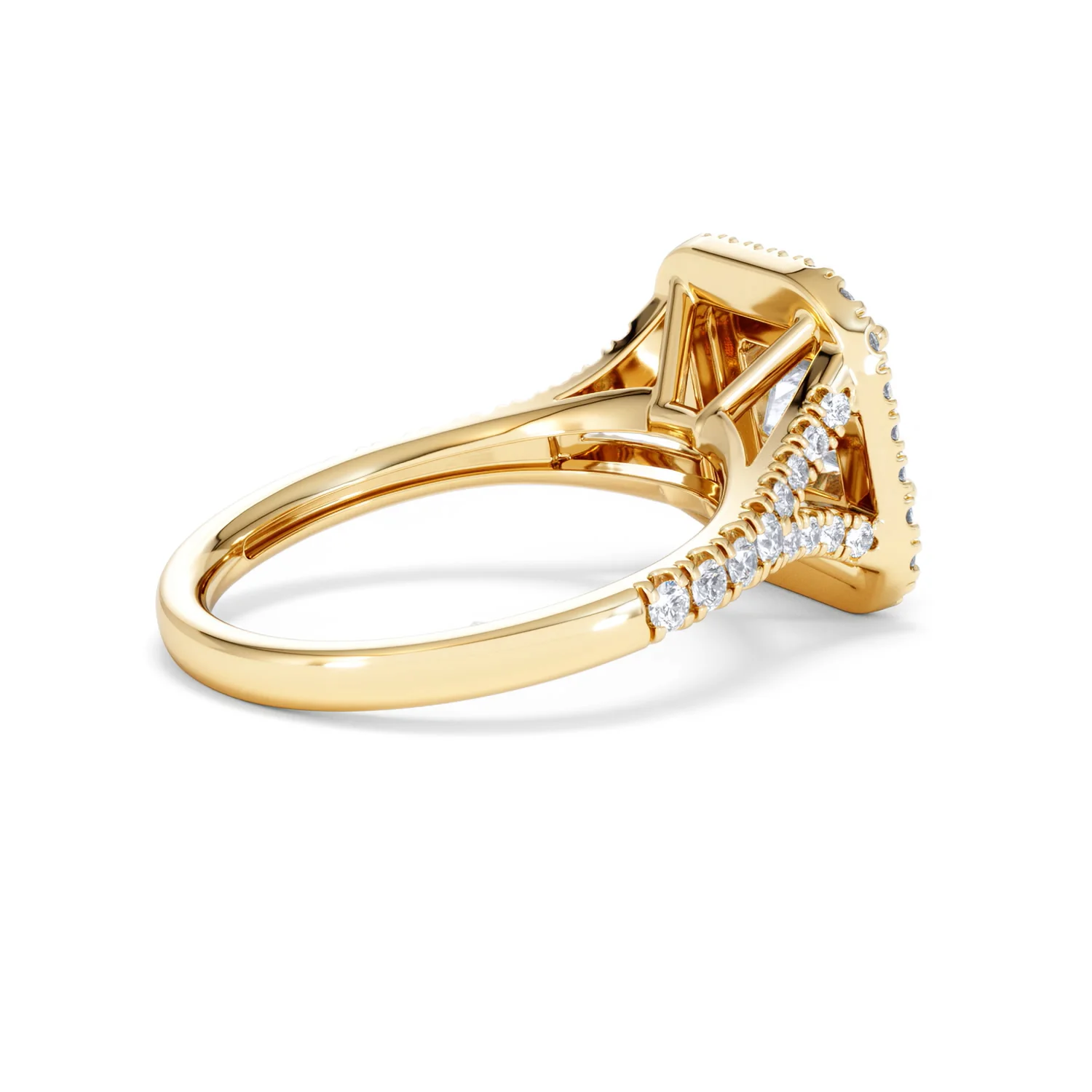 Cleopatra Lab Diamond Halo Engagement Ring in 18K Gold 1.85ct F/VS1 - Image 34