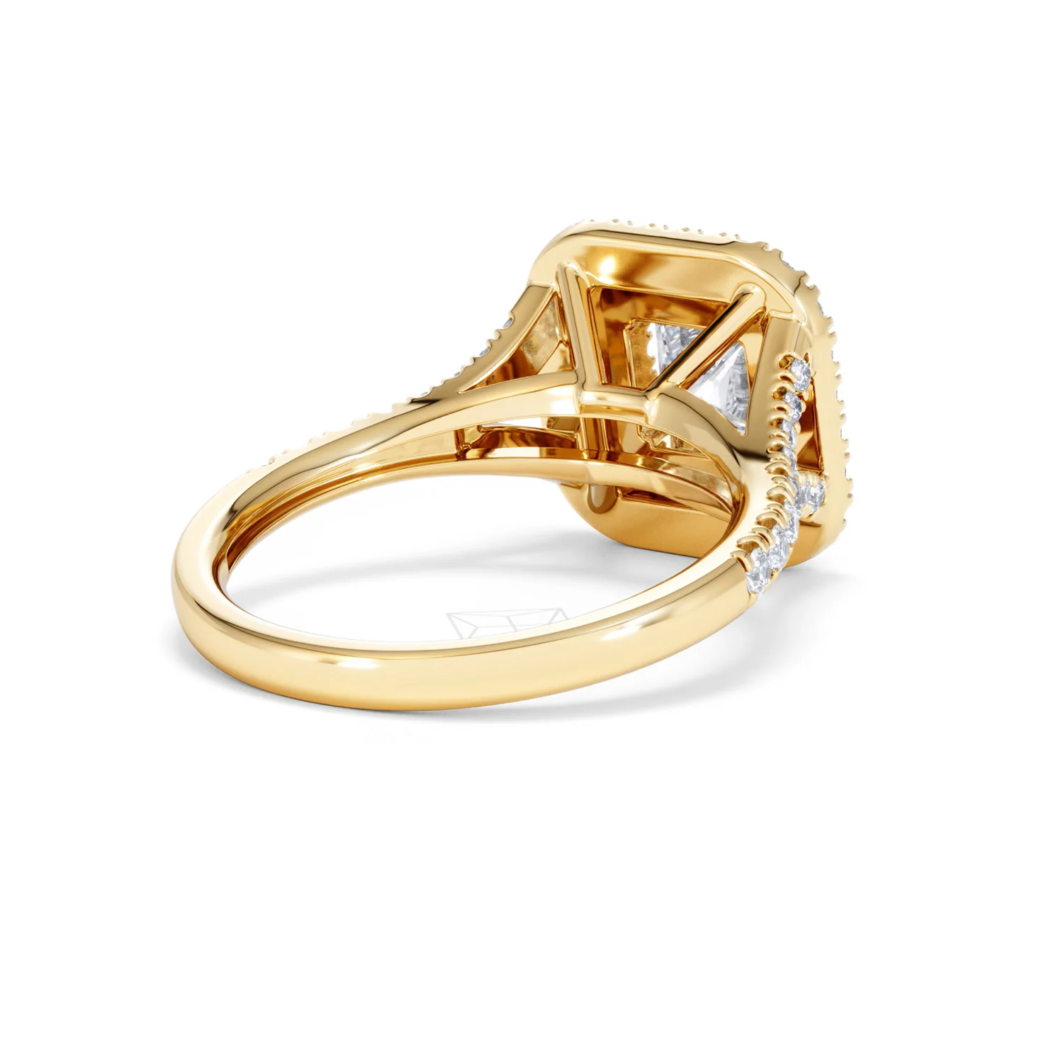 Cleopatra Lab Diamond Halo Engagement Ring in 18K Gold 1.85ct F/VS1 - Image 39