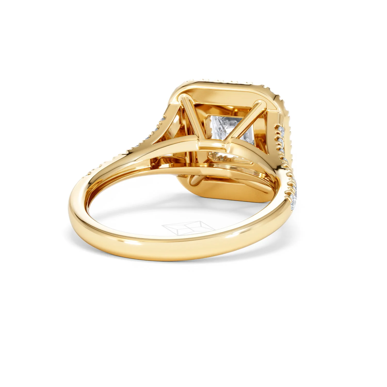 Cleopatra Lab Diamond Halo Engagement Ring in 18K Gold 1.85ct F/VS1 - Image 42