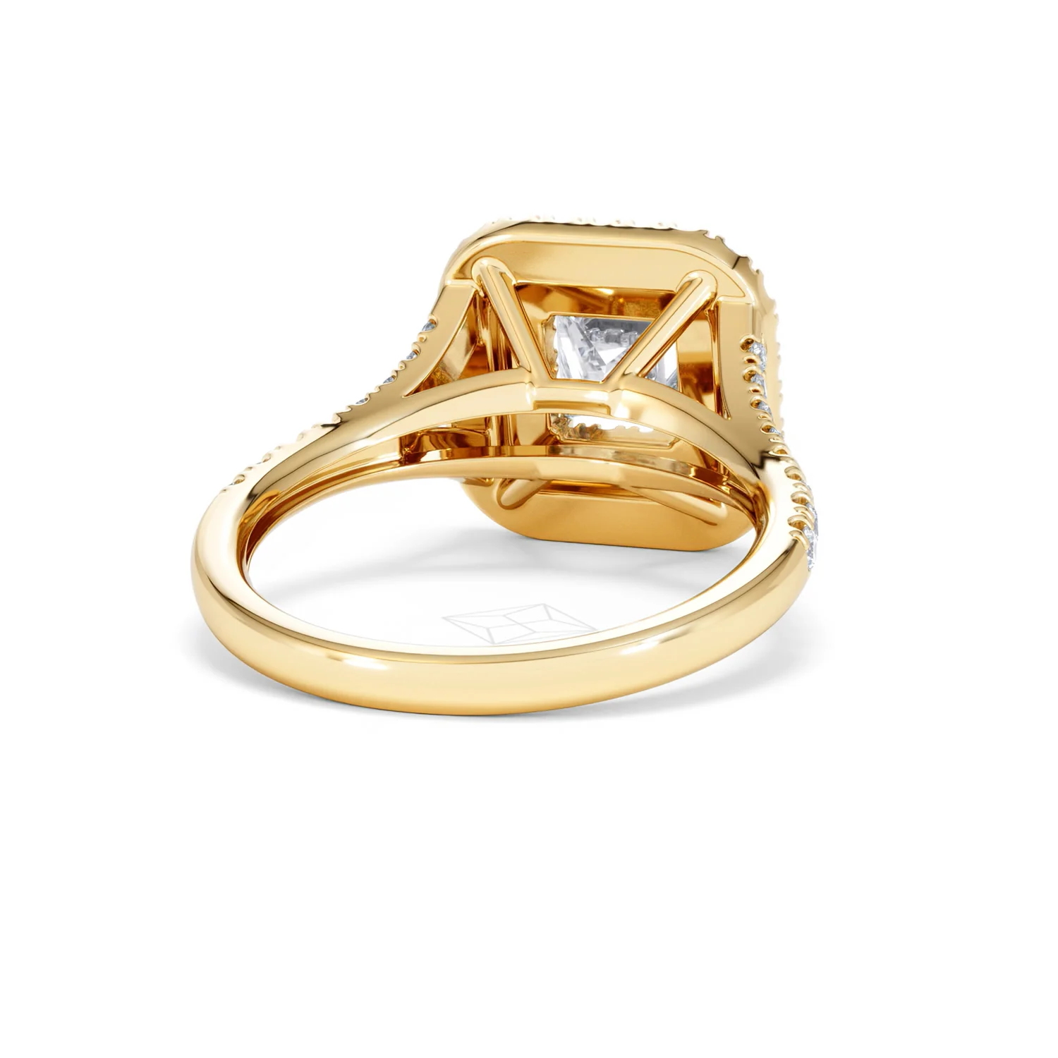 Cleopatra Lab Diamond Halo Engagement Ring in 18K Gold 1.85ct F/VS1 - Image 43
