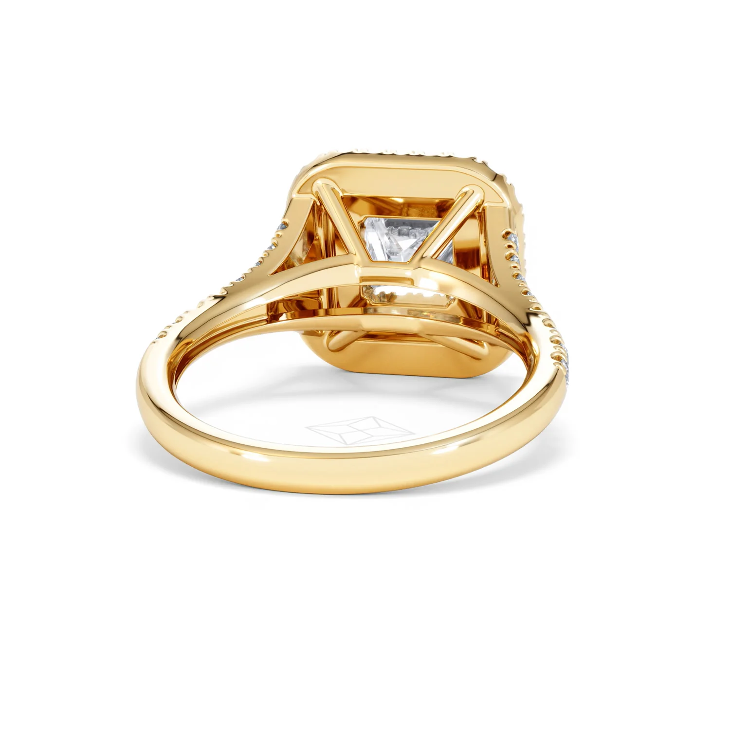 Cleopatra Lab Diamond Halo Engagement Ring in 18K Gold 1.85ct F/VS1 - Image 44