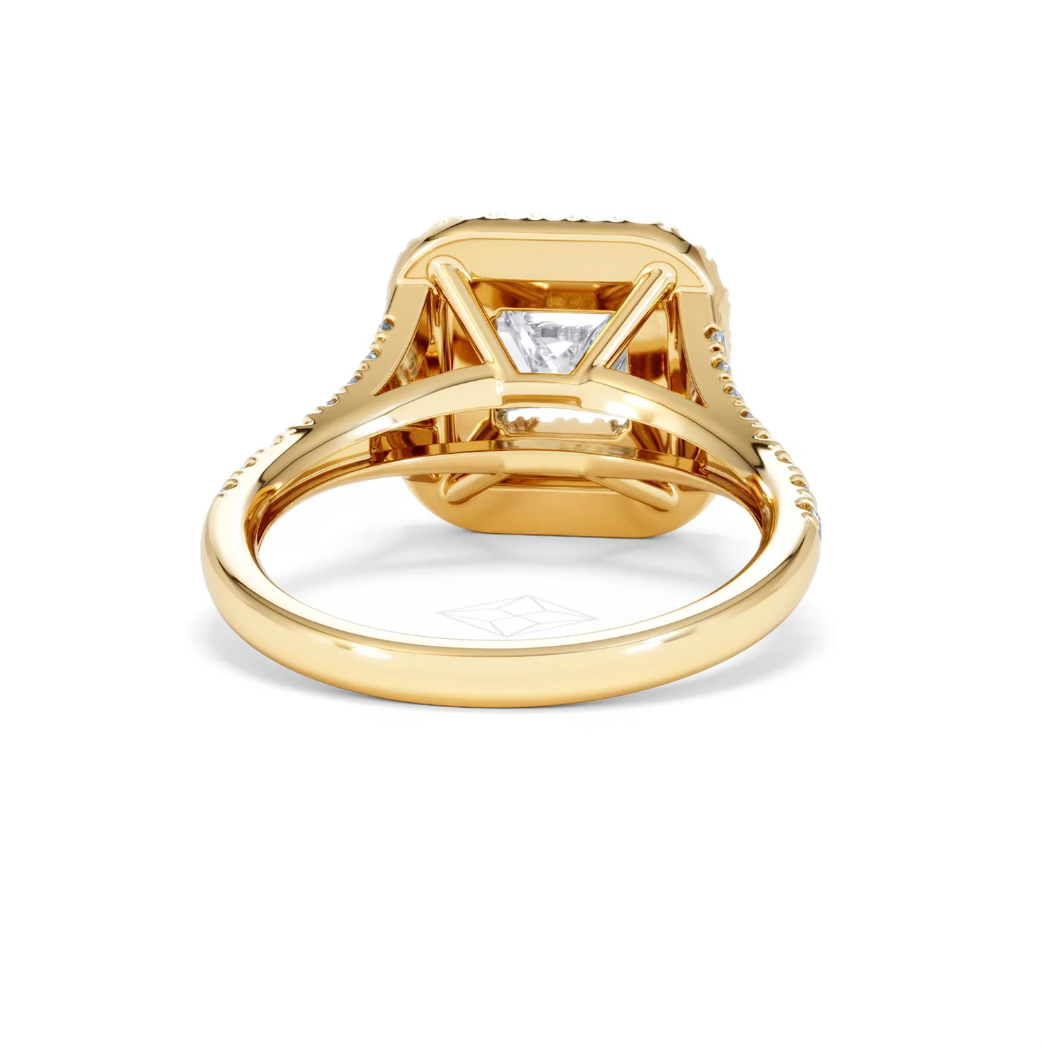 Cleopatra Lab Diamond Halo Engagement Ring in 18K Gold 1.85ct F/VS1 - Image 45