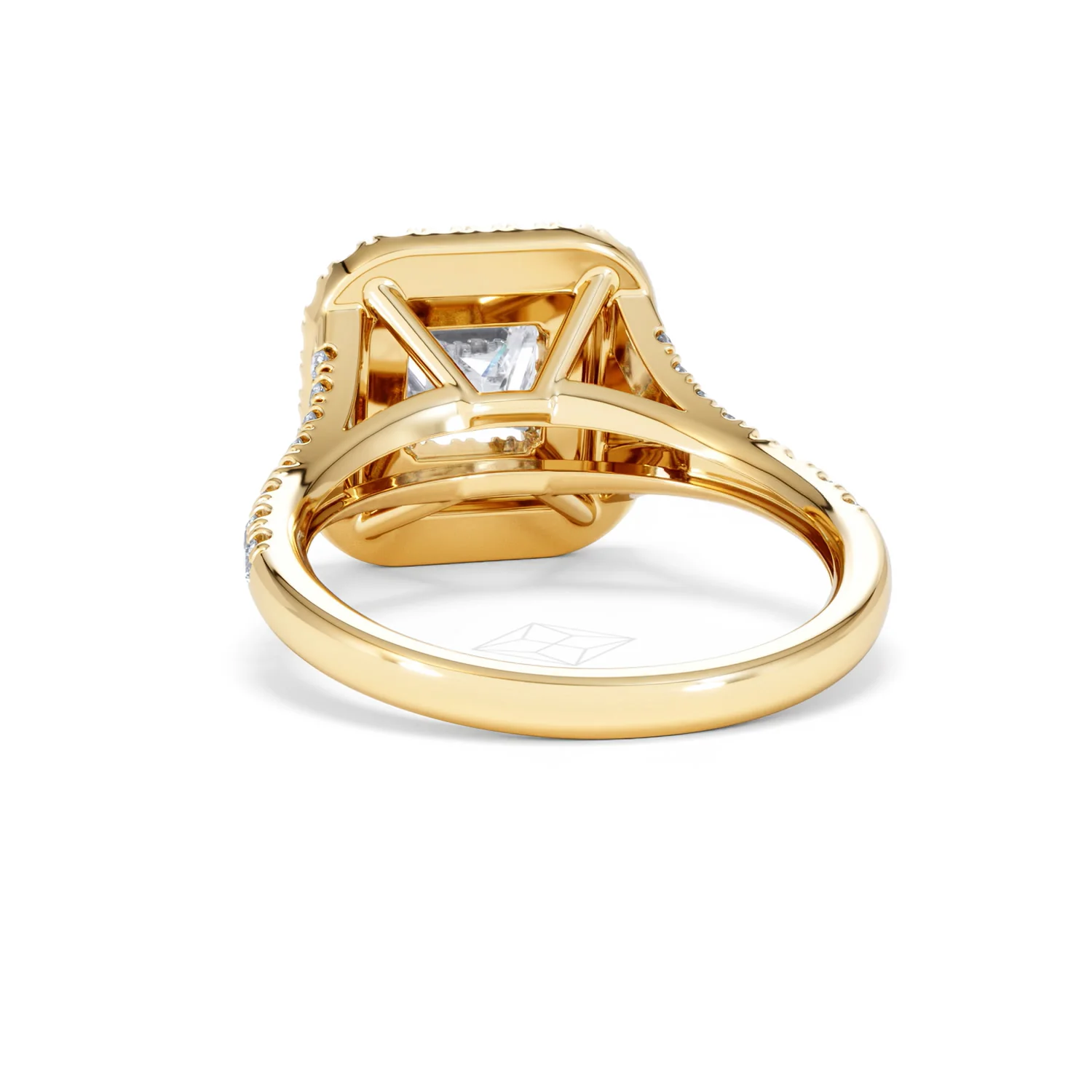 Cleopatra Lab Diamond Halo Engagement Ring in 18K Gold 1.85ct F/VS1 - Image 50