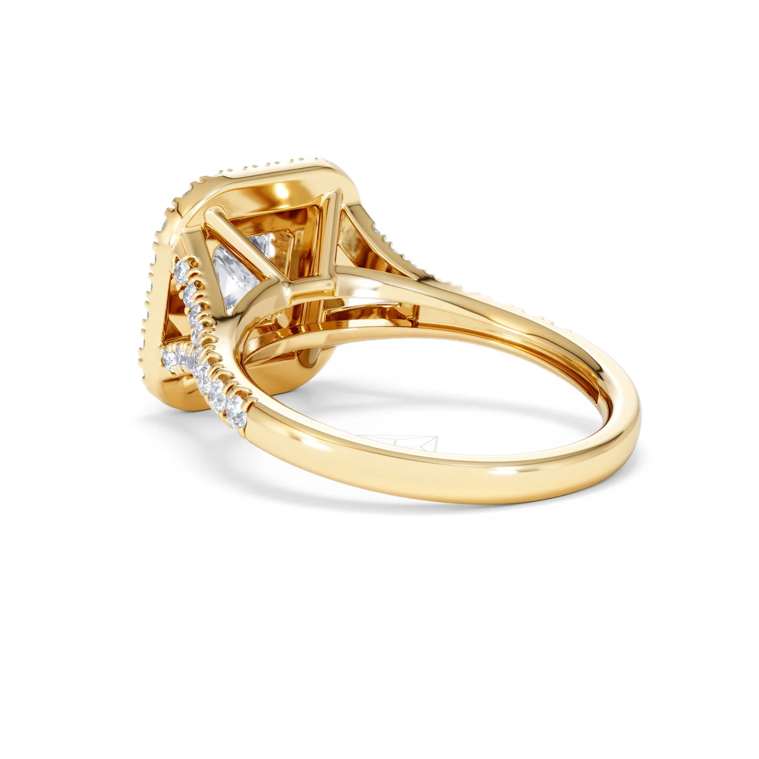 Cleopatra Lab Diamond Halo Engagement Ring in 18K Gold 1.85ct F/VS1 - Image 56