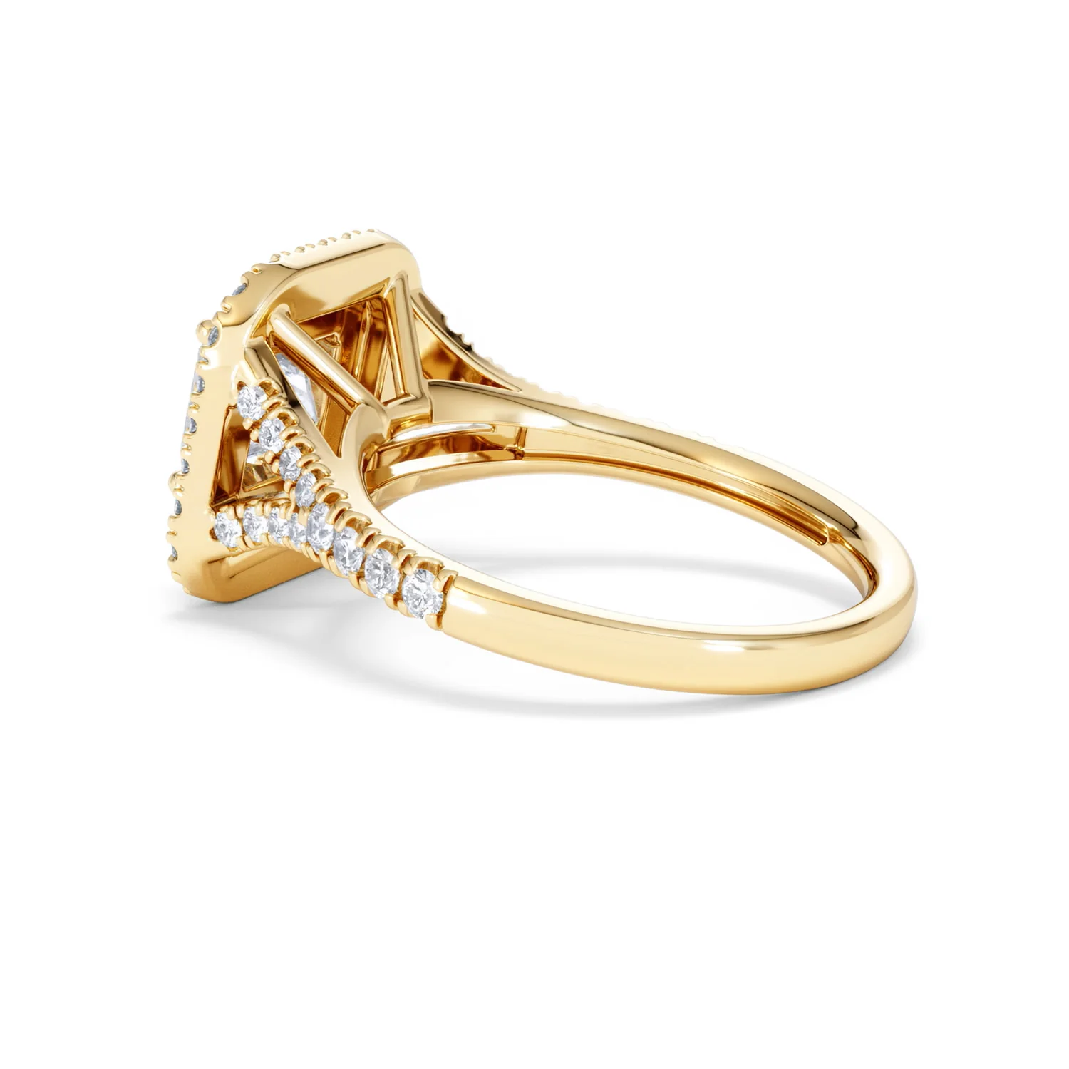 Cleopatra Lab Diamond Halo Engagement Ring in 18K Gold 1.85ct F/VS1 - Image 60