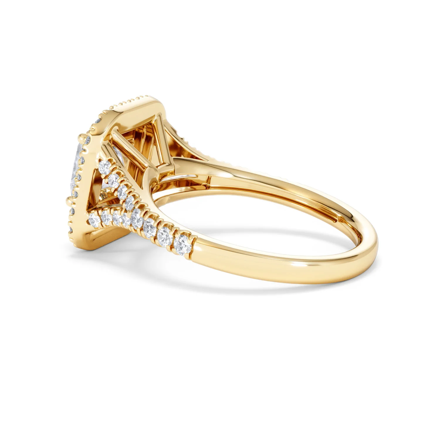Cleopatra Lab Diamond Halo Engagement Ring in 18K Gold 1.85ct F/VS1 - Image 61