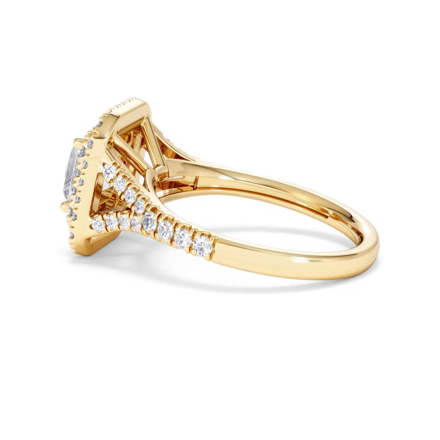Cleopatra Lab Diamond Halo Engagement Ring in 18K Gold 1.85ct F/VS1 - Image 63