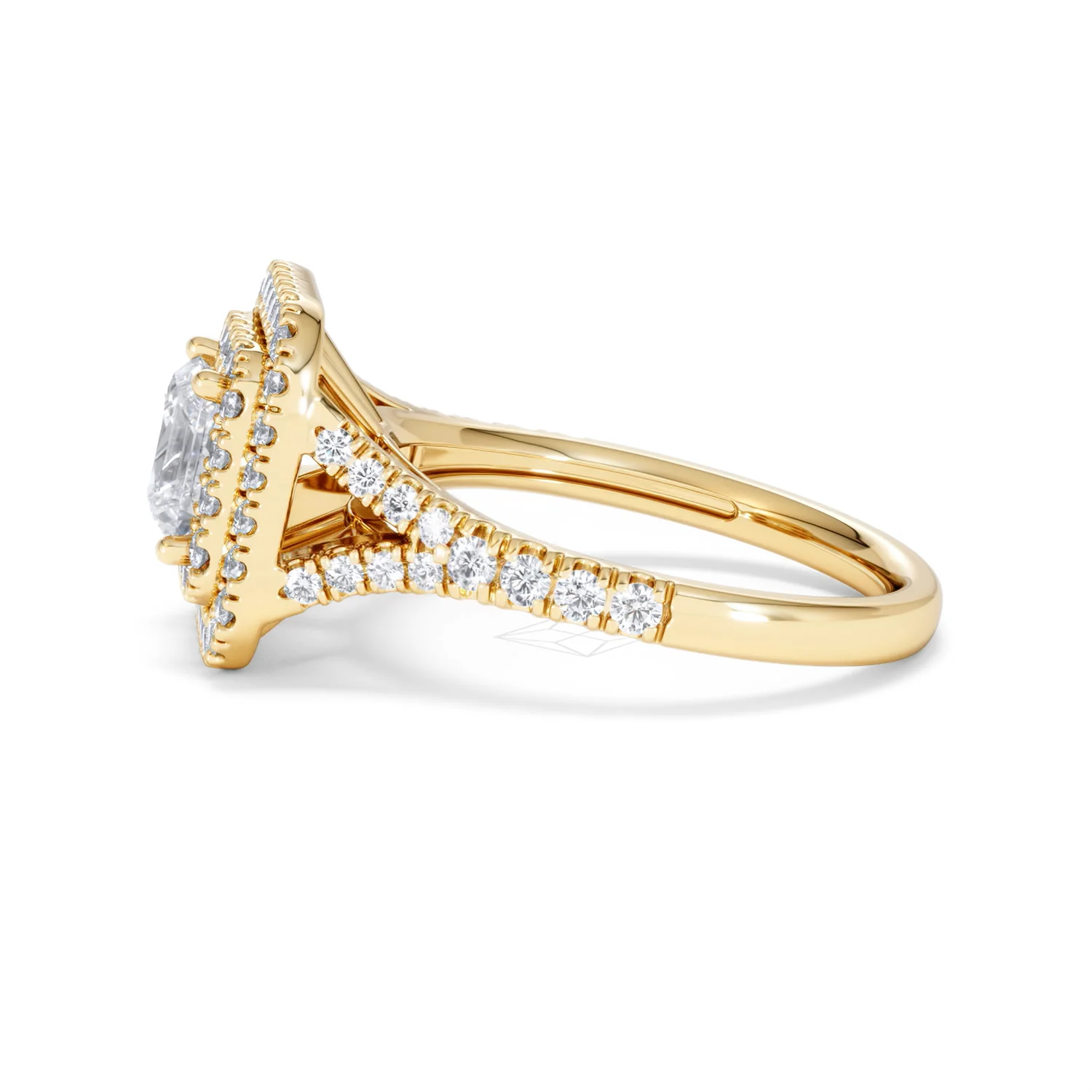 Cleopatra Lab Diamond Halo Engagement Ring in 18K Gold 1.85ct F/VS1 - Image 68