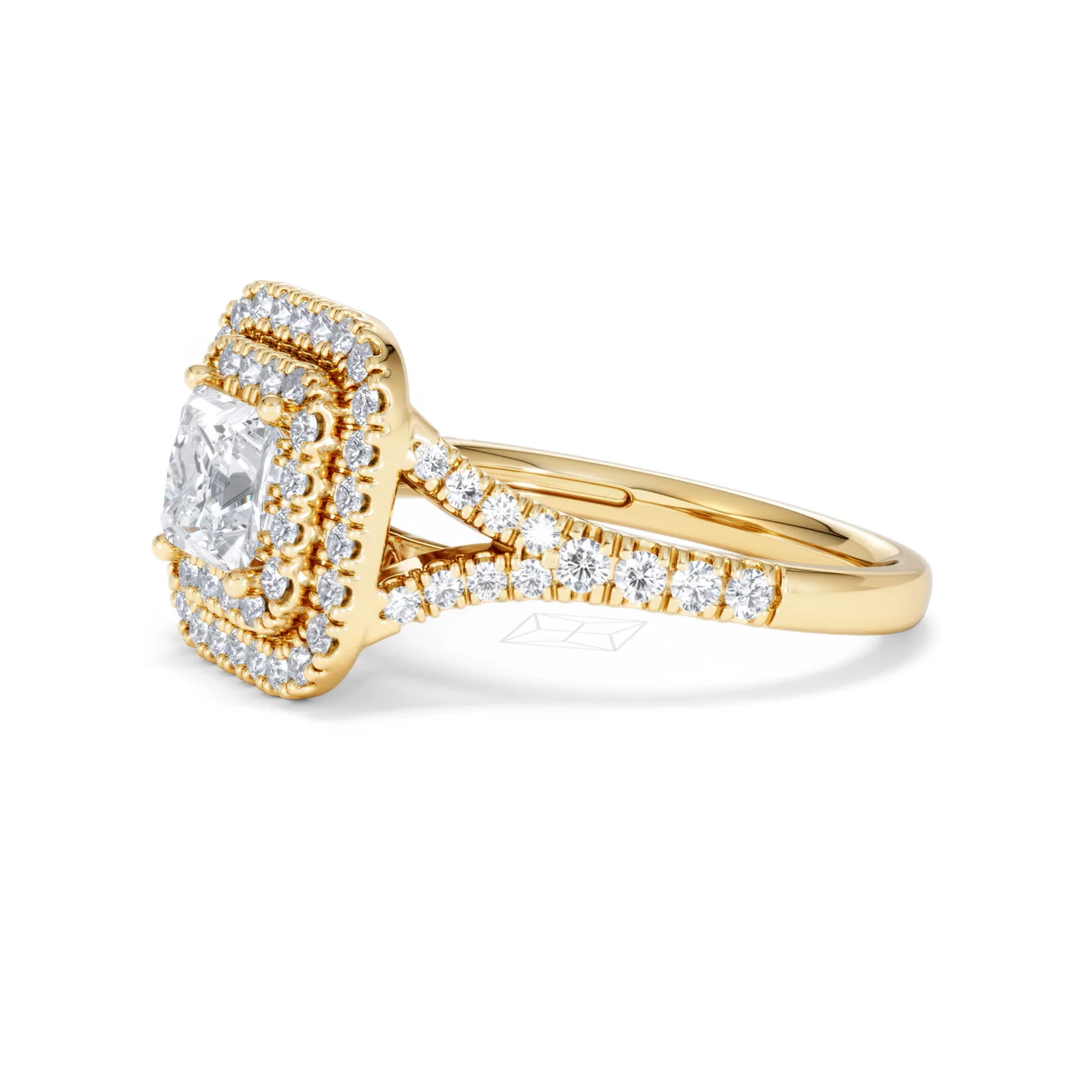 Cleopatra Lab Diamond Halo Engagement Ring in 18K Gold 1.85ct F/VS1 - Image 73