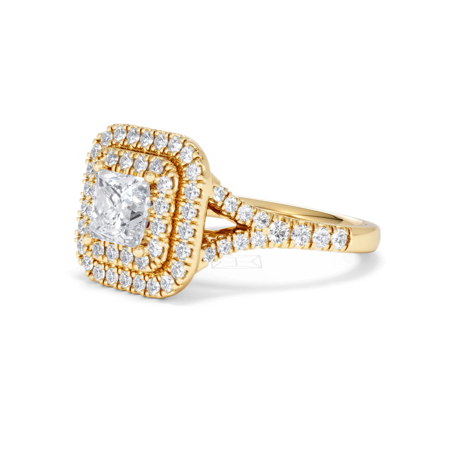 Cleopatra Lab Diamond Halo Engagement Ring in 18K Gold 1.85ct F/VS1 - Image 77