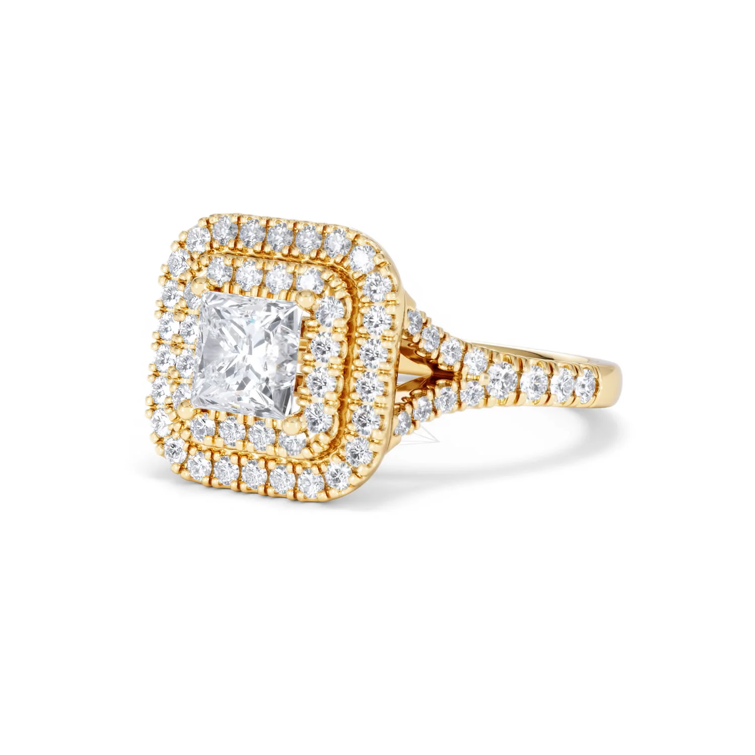Cleopatra Lab Diamond Halo Engagement Ring in 18K Gold 1.85ct F/VS1 - Image 80