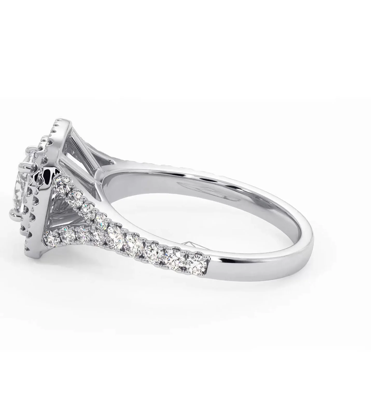 Cleopatra Lab Diamond Halo Engagement Ring in Platinum 1.20ct F/VS1 - Image 108