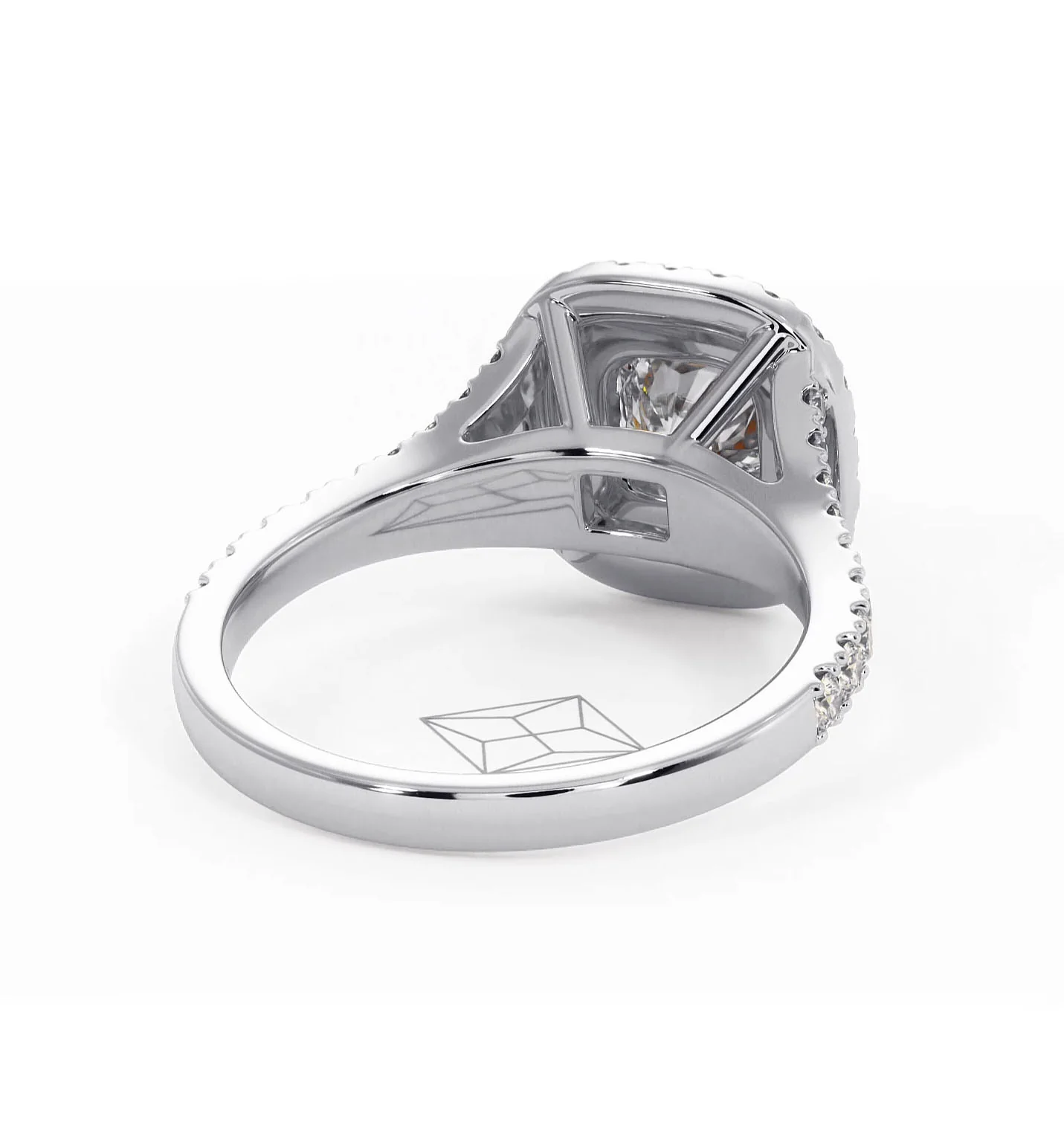Cleopatra Lab Diamond Halo Engagement Ring in Platinum 1.20ct F/VS1 - Image 132