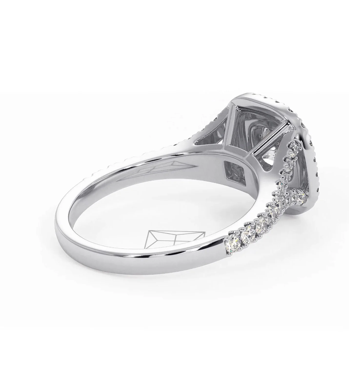 Cleopatra Lab Diamond Halo Engagement Ring in Platinum 1.20ct F/VS1 - Image 138