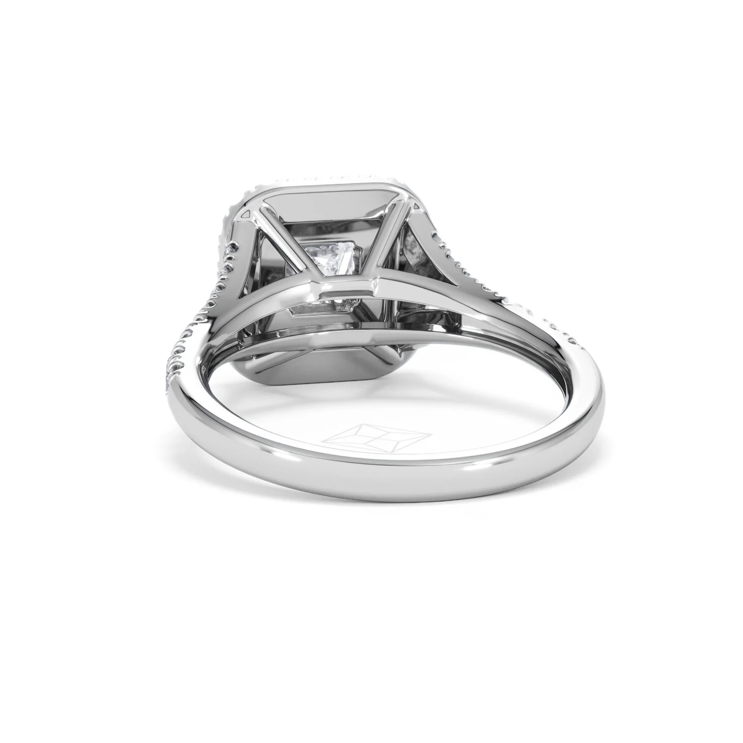Cleopatra Lab Diamond Halo Engagement Ring in Platinum 1.20ct F/VS1 - Image 54
