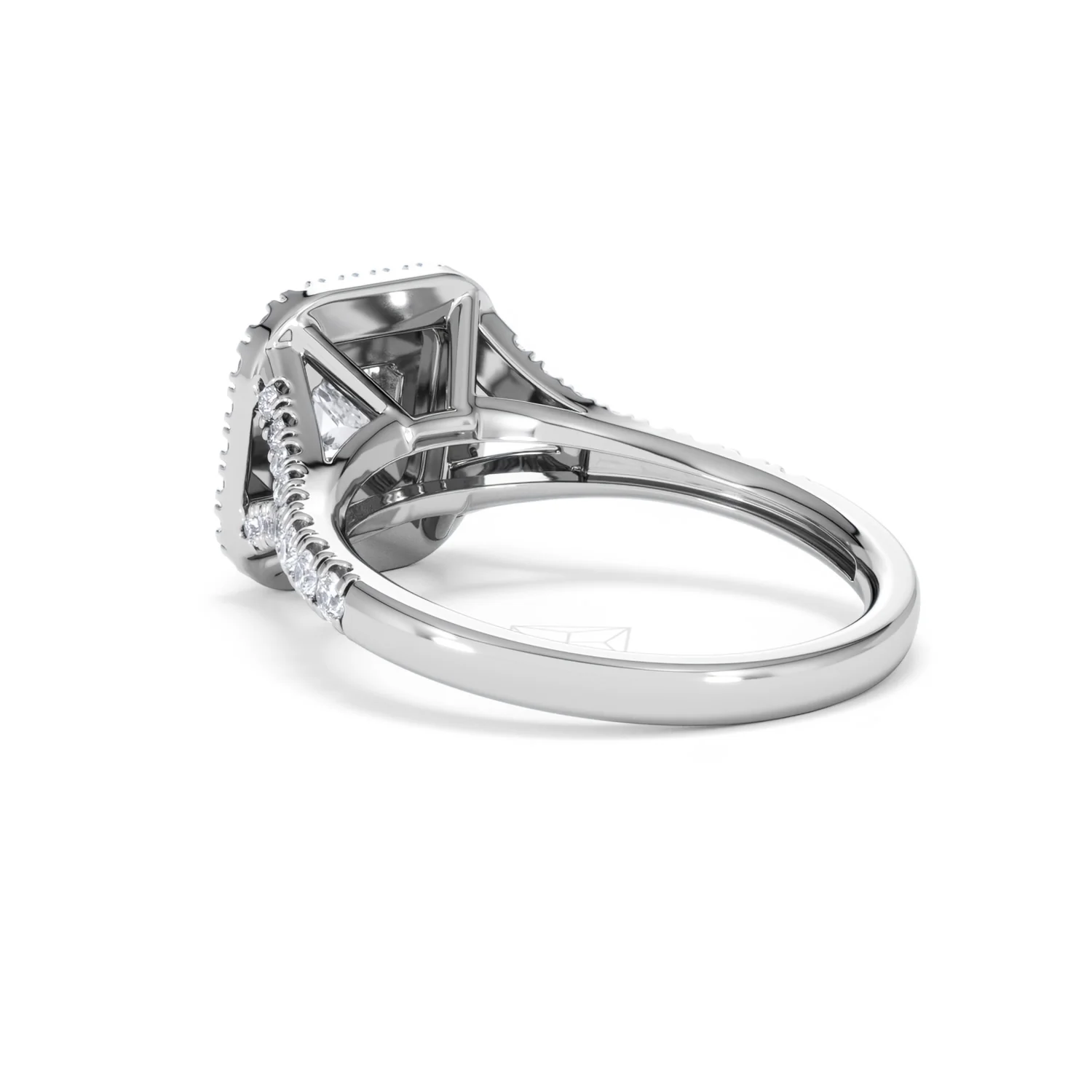 Cleopatra Lab Diamond Halo Engagement Ring in Platinum 1.20ct F/VS1 - Image 60