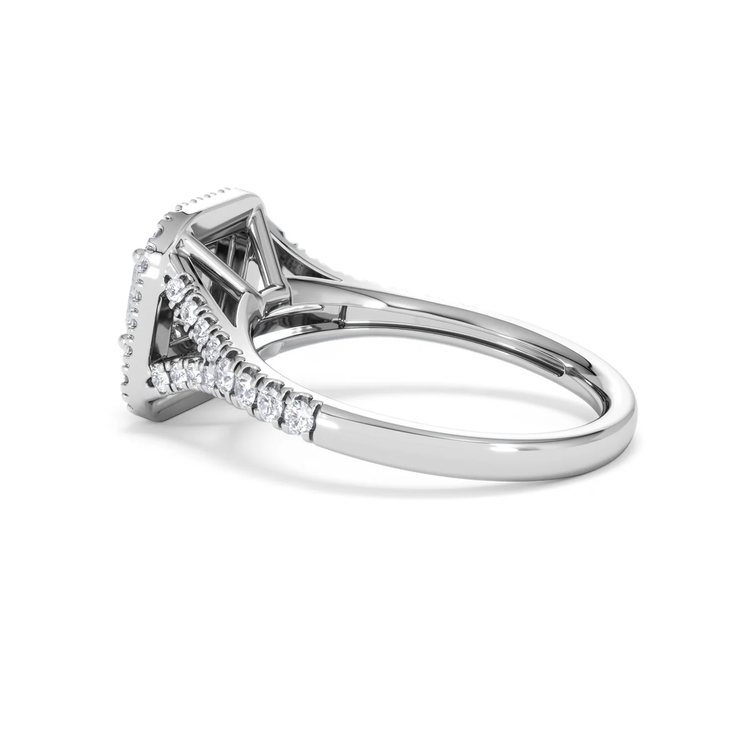 Cleopatra Lab Diamond Halo Engagement Ring in Platinum 1.20ct F/VS1 - Image 65