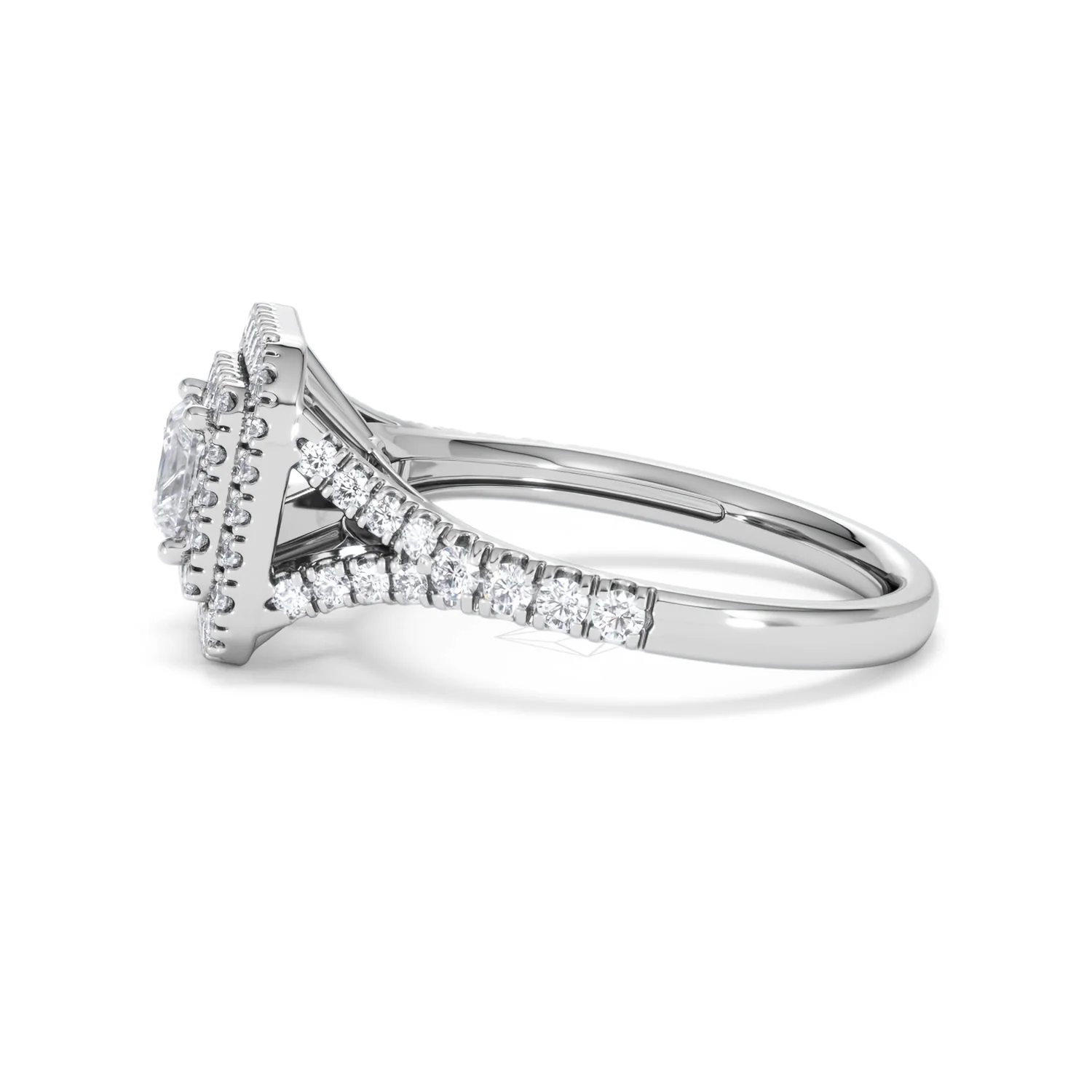Cleopatra Lab Diamond Halo Engagement Ring in Platinum 1.20ct F/VS1 - Image 72