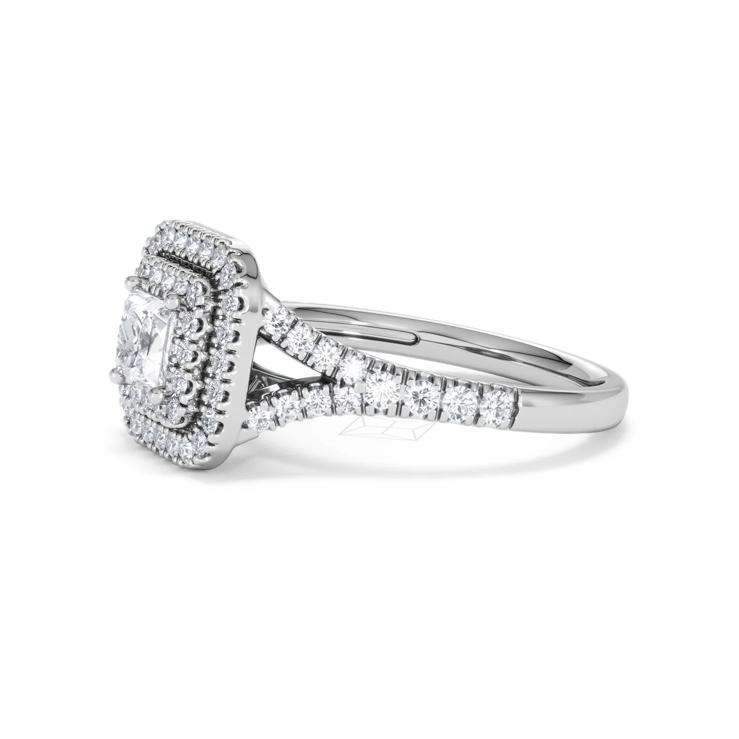 Cleopatra Lab Diamond Halo Engagement Ring in Platinum 1.20ct F/VS1 - Image 77