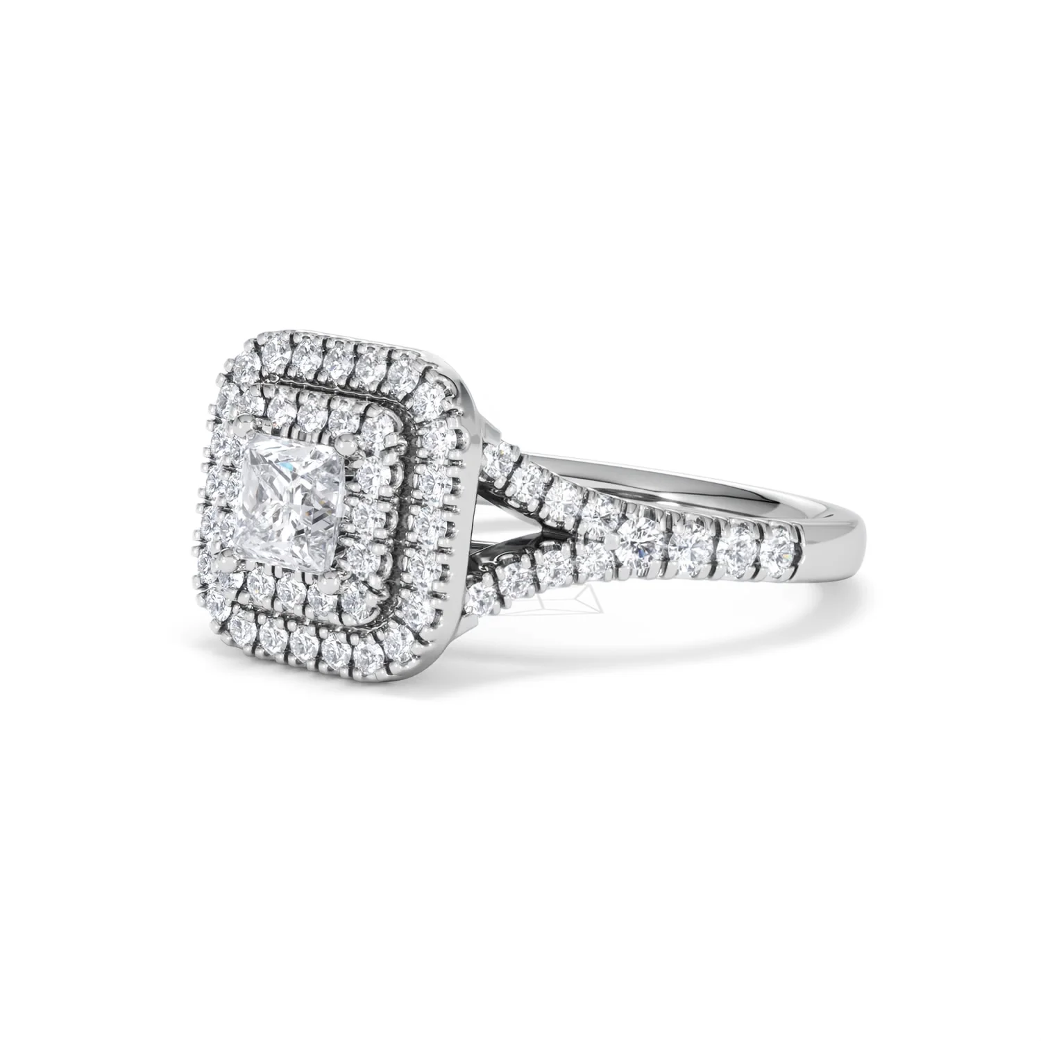 Cleopatra Lab Diamond Halo Engagement Ring in Platinum 1.20ct F/VS1 - Image 82