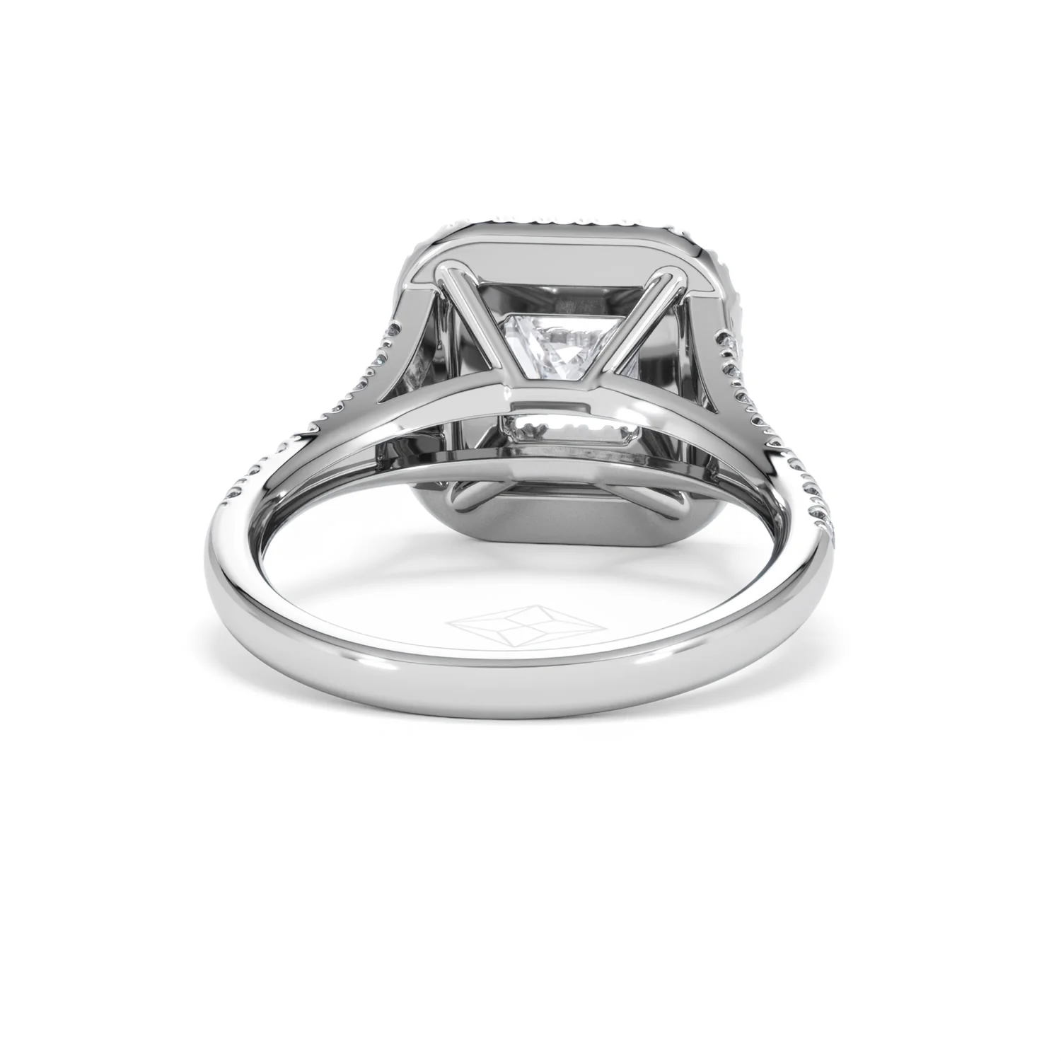 Cleopatra Lab Diamond Halo Engagement Ring in Platinum 1.85ct F/VS1 - Image 45