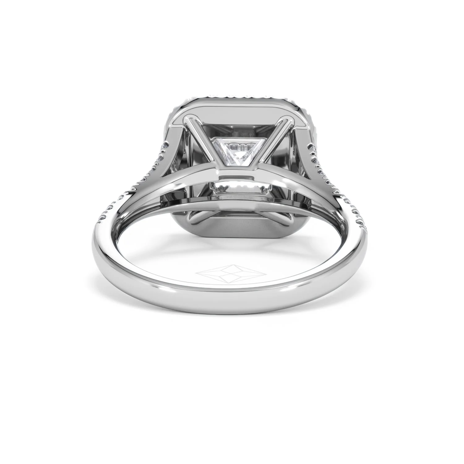 Cleopatra Lab Diamond Halo Engagement Ring in Platinum 1.85ct F/VS1 - Image 46