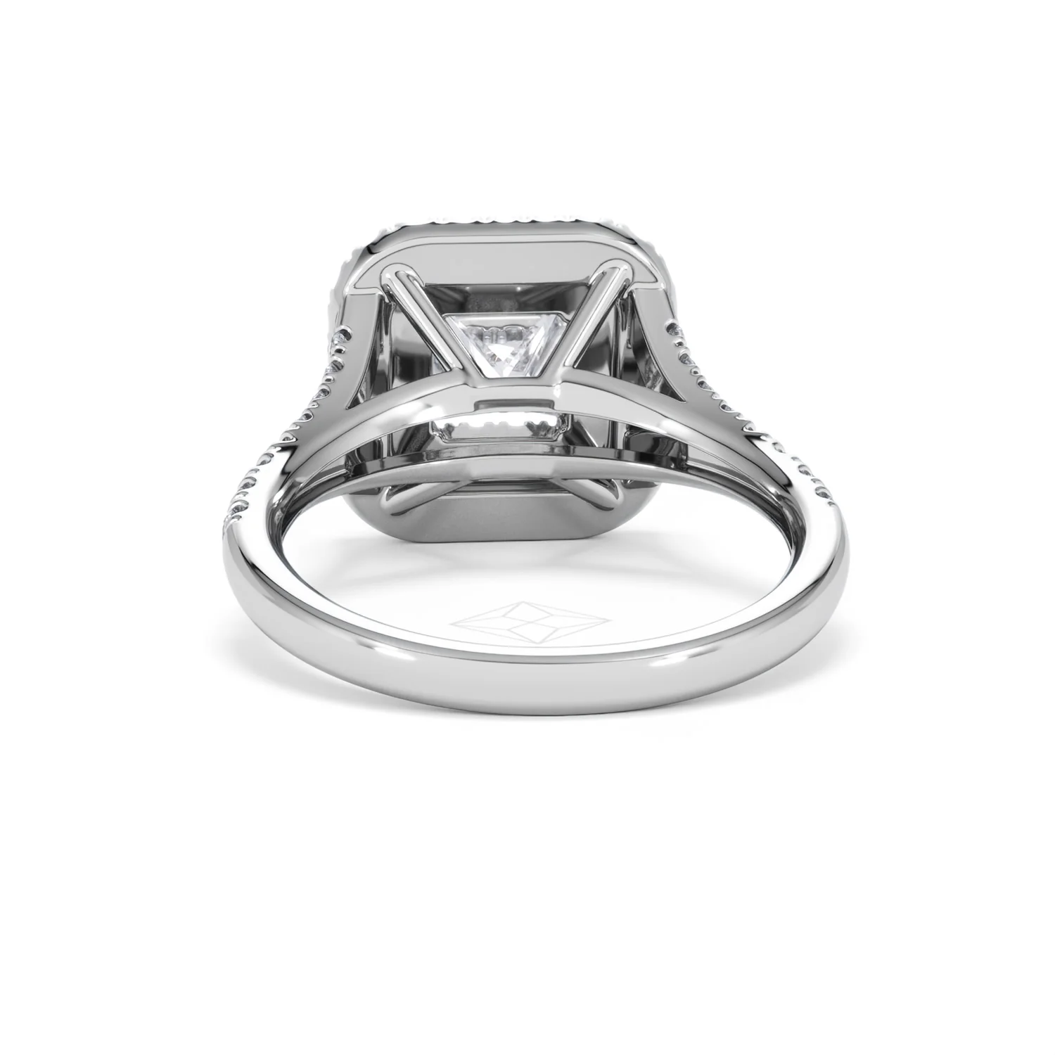 Cleopatra Lab Diamond Halo Engagement Ring in Platinum 1.85ct F/VS1 - Image 48