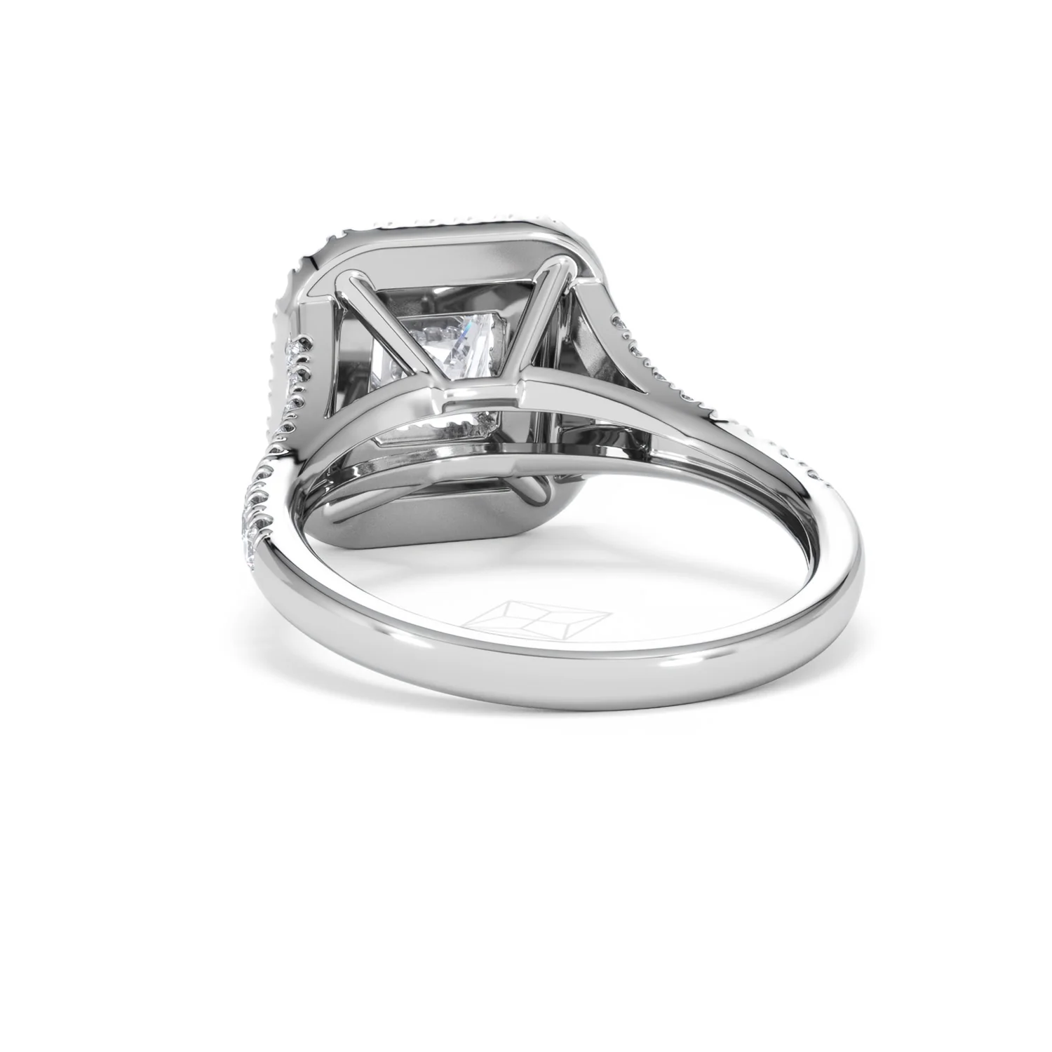 Cleopatra Lab Diamond Halo Engagement Ring in Platinum 1.85ct F/VS1 - Image 51