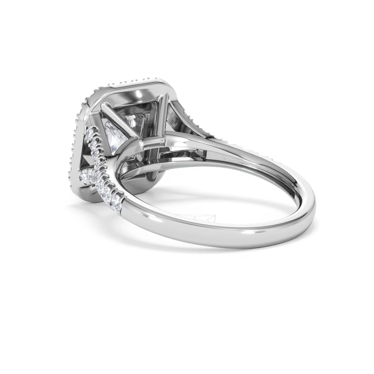 Cleopatra Lab Diamond Halo Engagement Ring in Platinum 1.85ct F/VS1 - Image 56