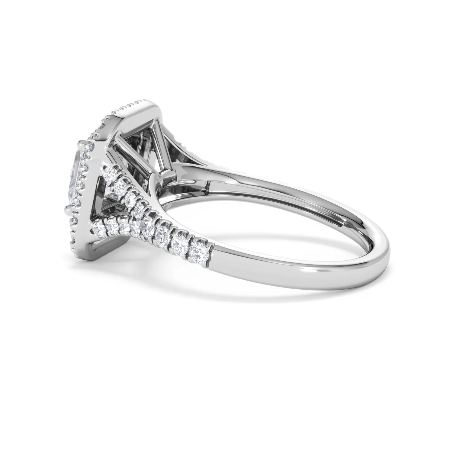 Cleopatra Lab Diamond Halo Engagement Ring in Platinum 1.85ct F/VS1 - Image 62